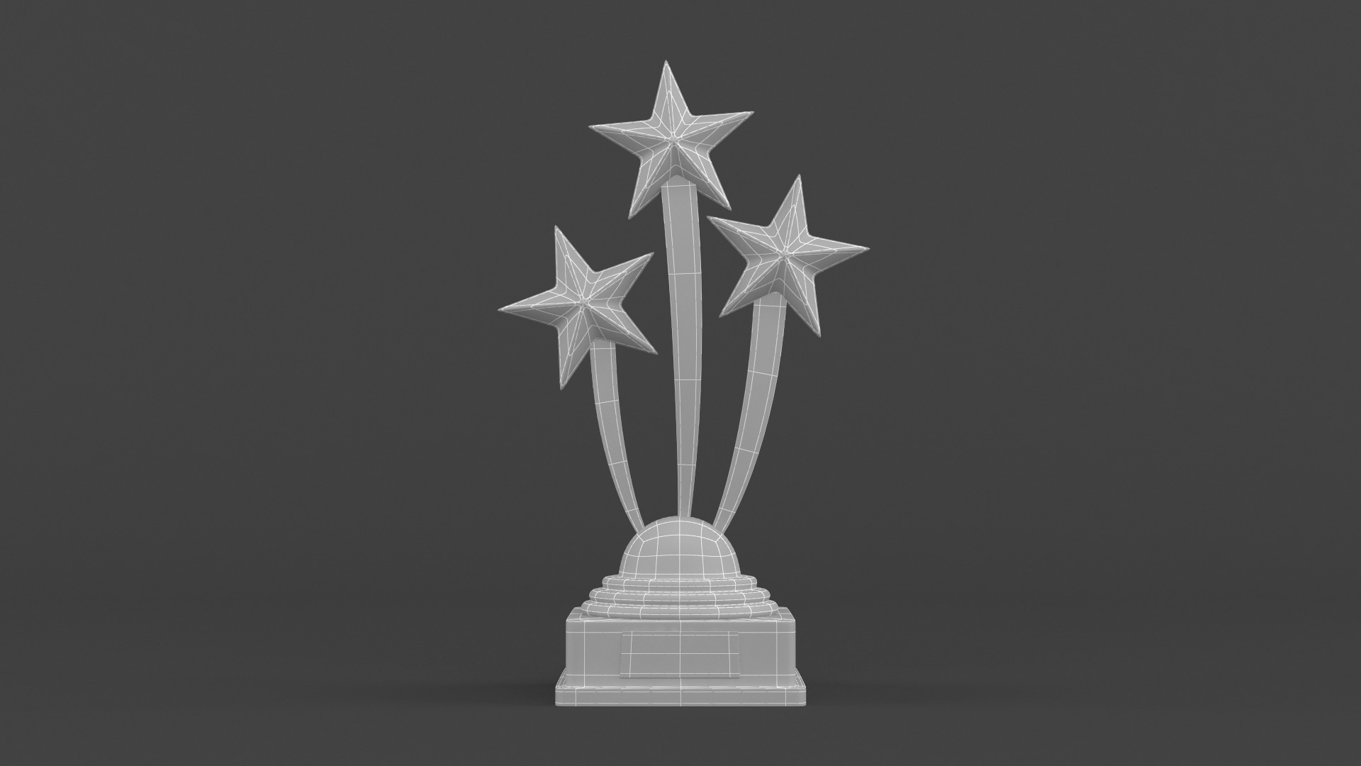Gold Trophy Cup 3D model_8