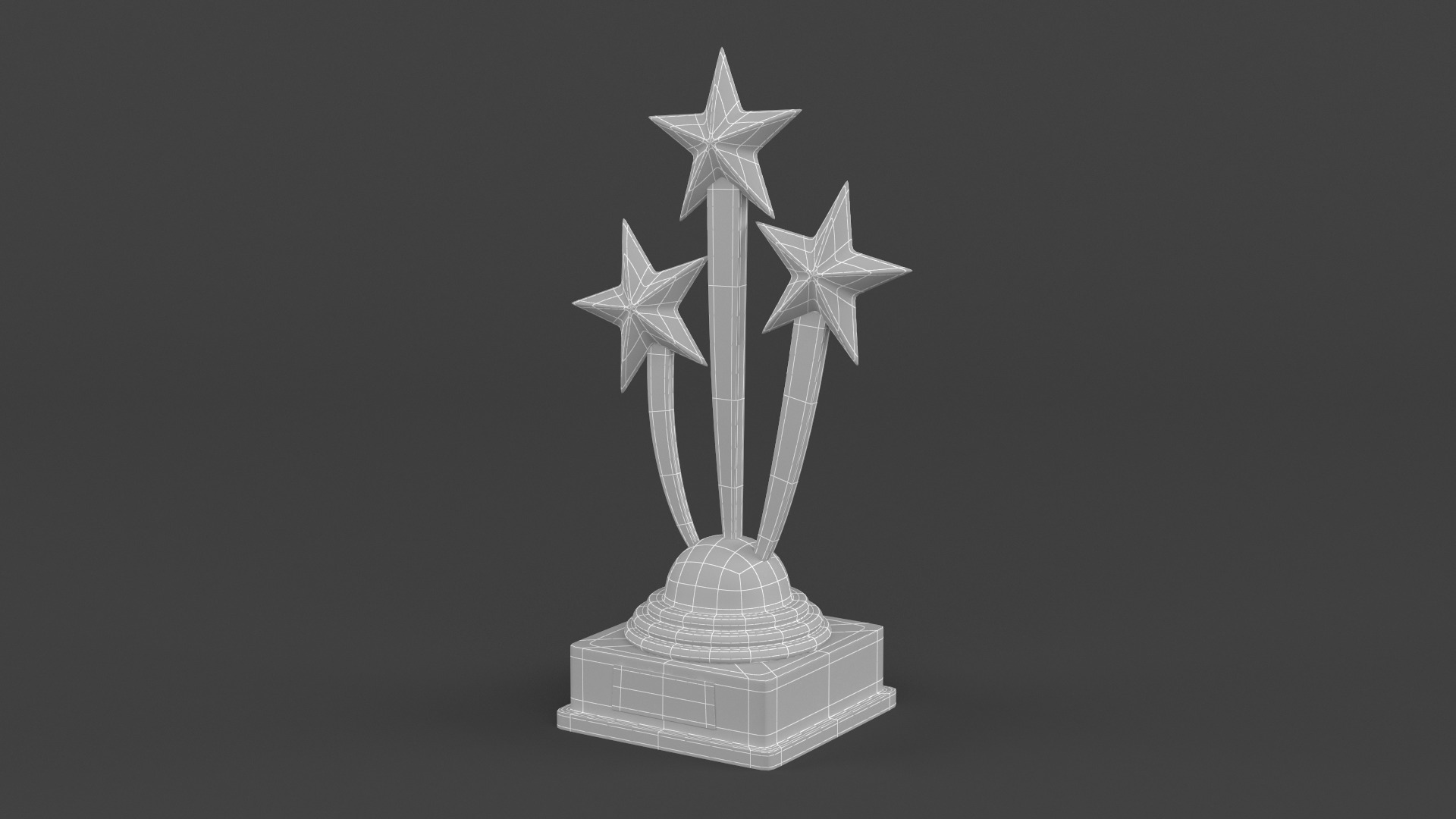 Gold Trophy Cup 3D model_9