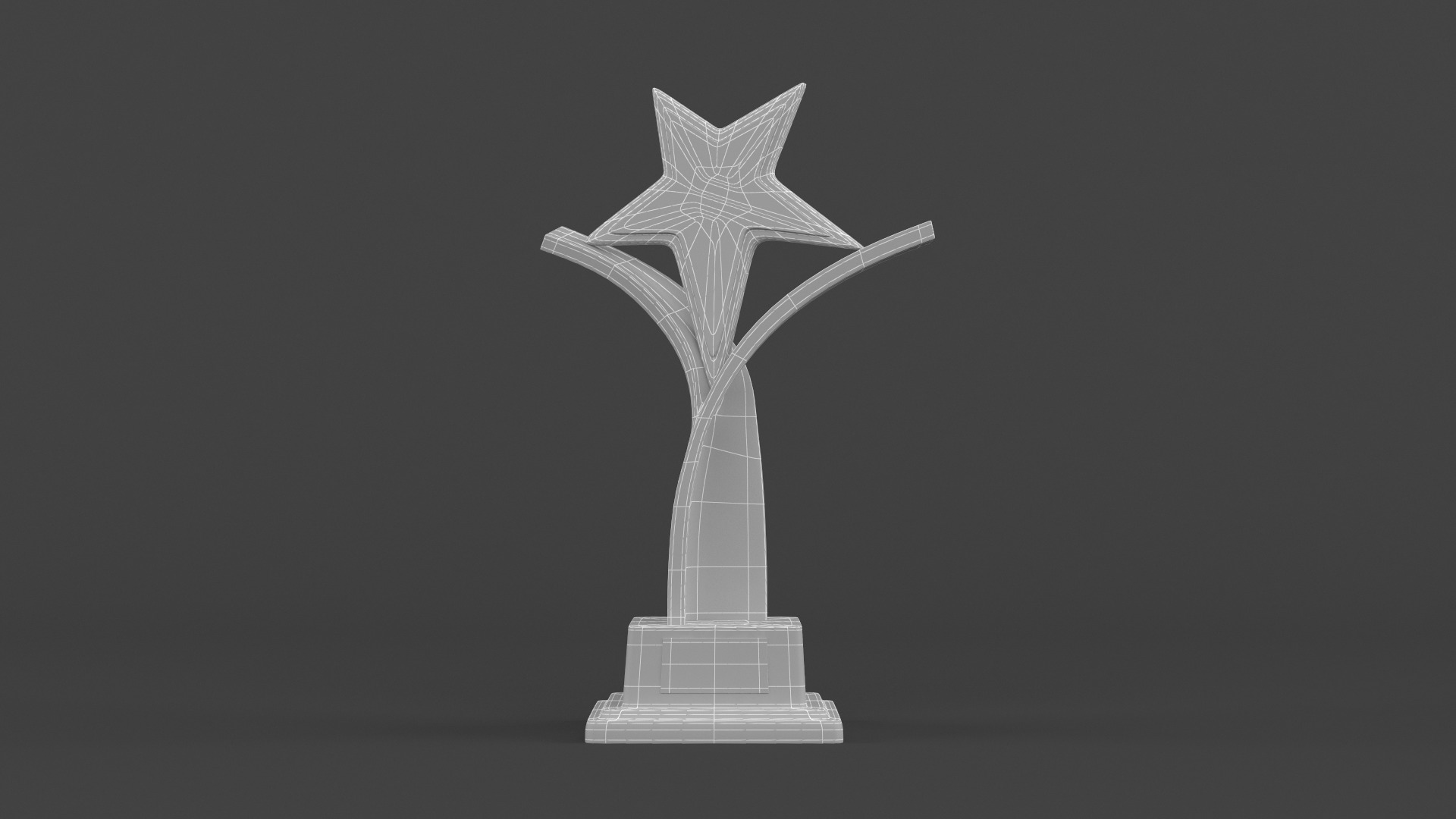 Gold Trophy Cup 3D model_10