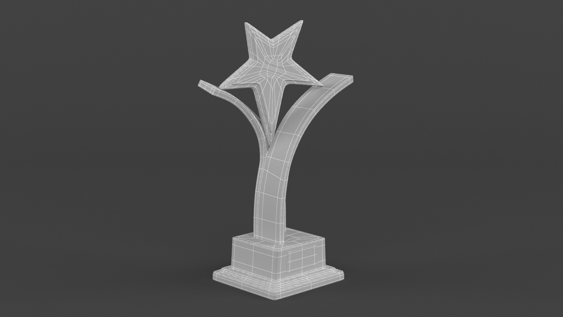 Gold Trophy Cup 3D model_11