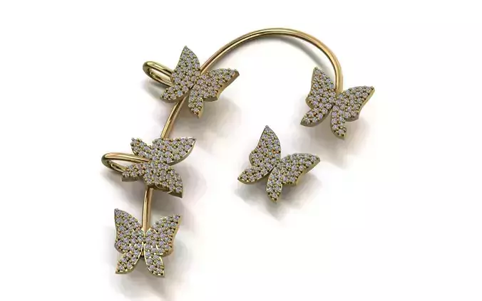 butterfly earring