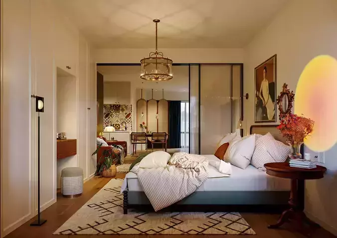 apartment interior scenes  3D model