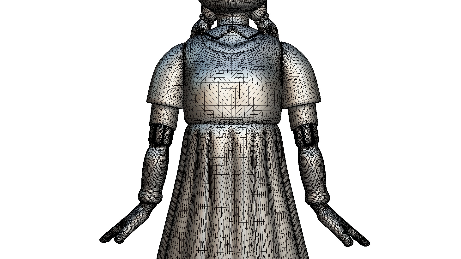 Squid Game Doll 3D - High Poly 3D model_13