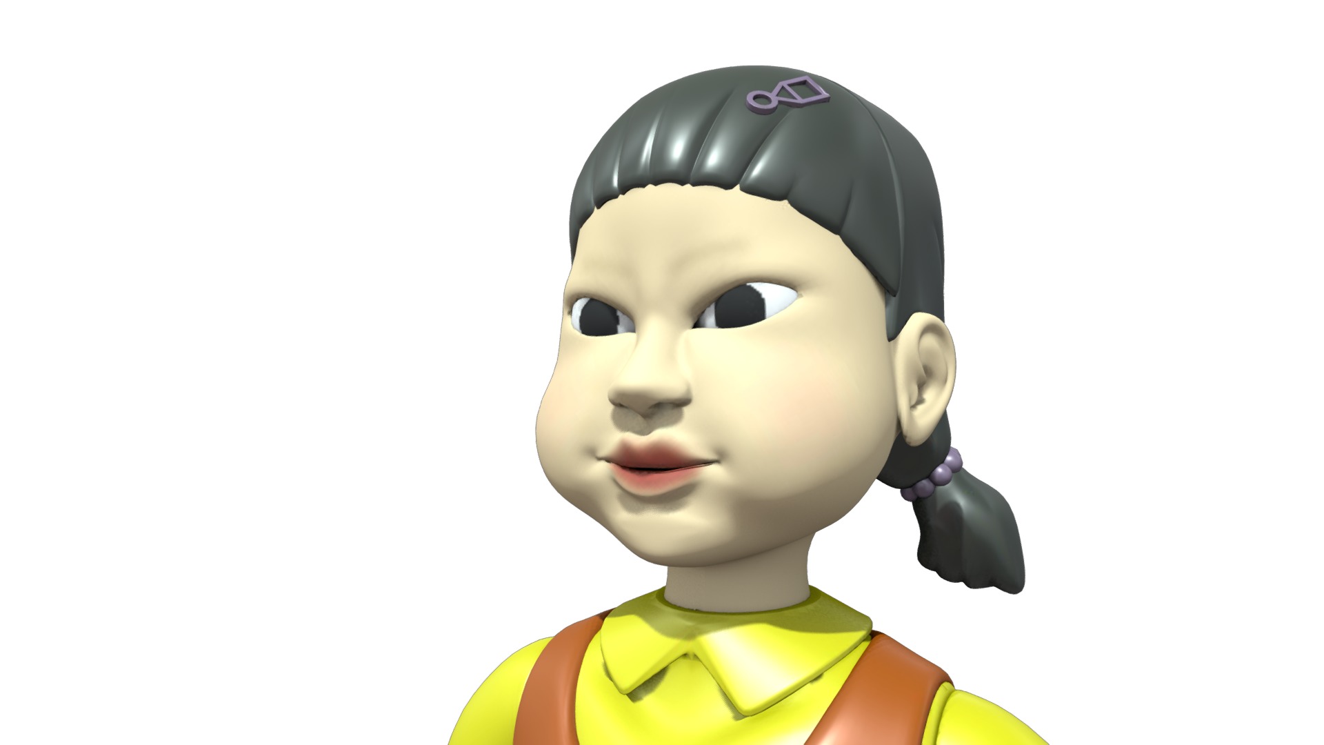 Squid Game Doll 3D - High Poly 3D model_7