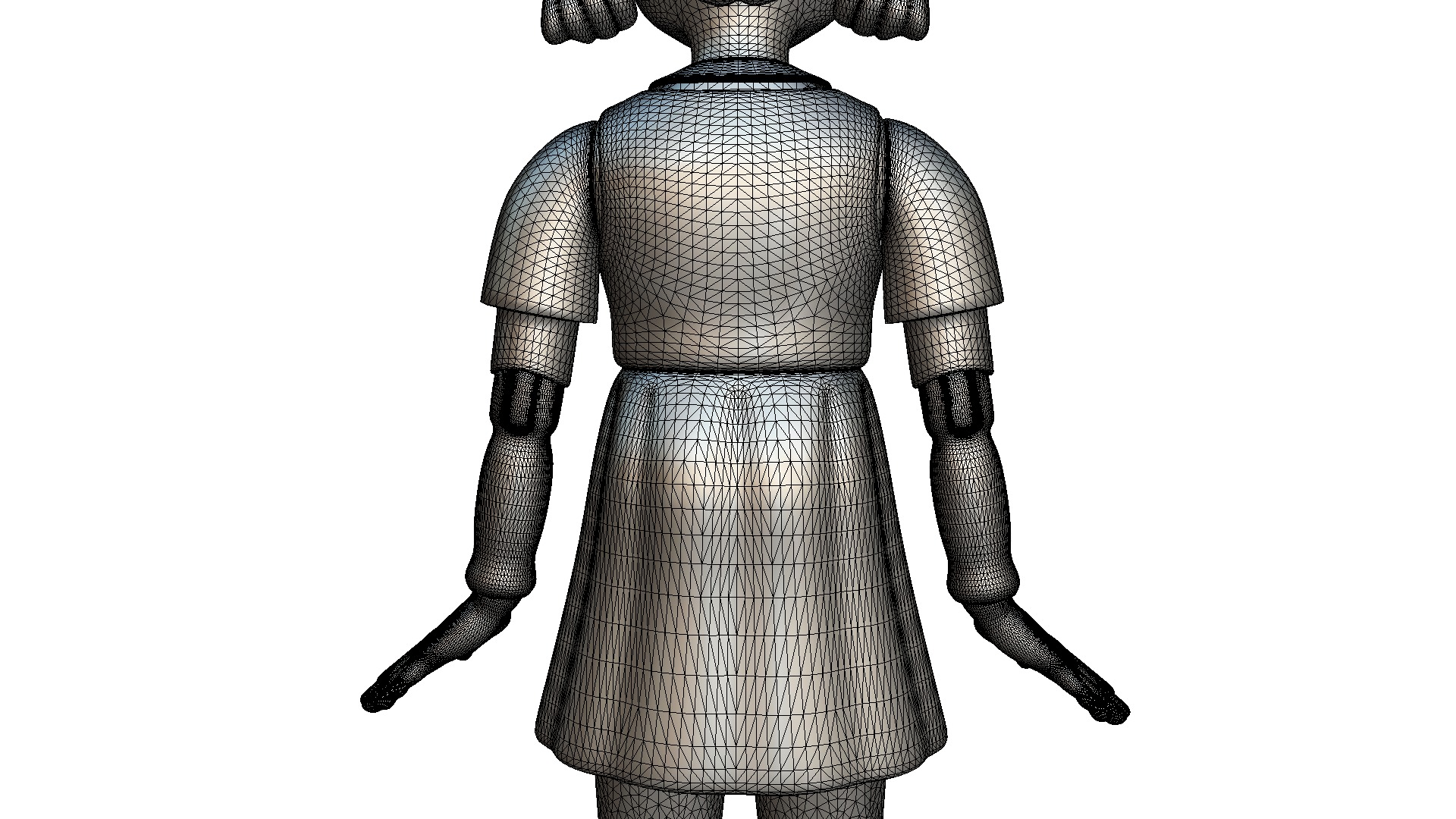 Squid Game Doll 3D - High Poly 3D model_2