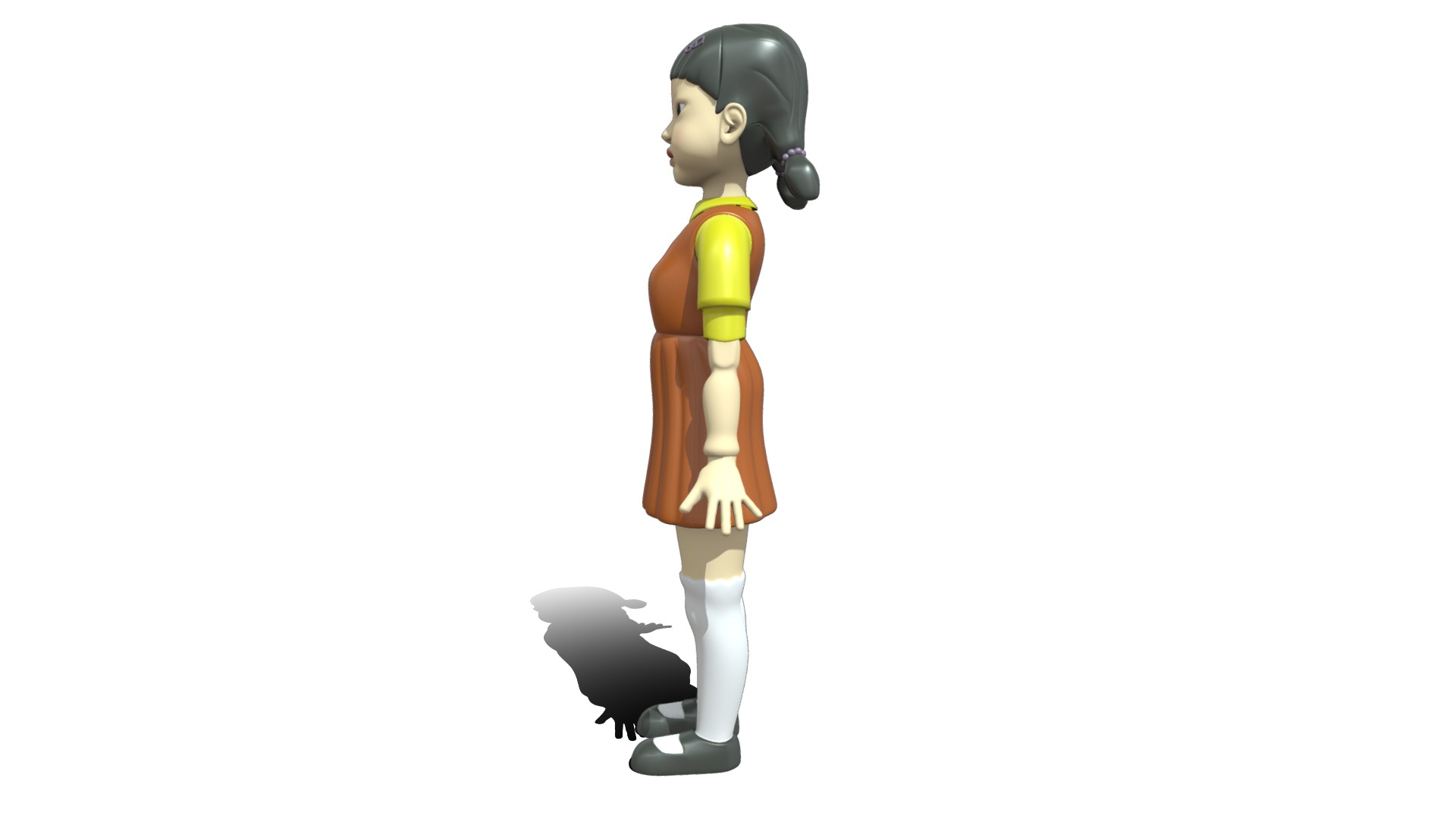 Squid Game Doll 3D - High Poly 3D model_1