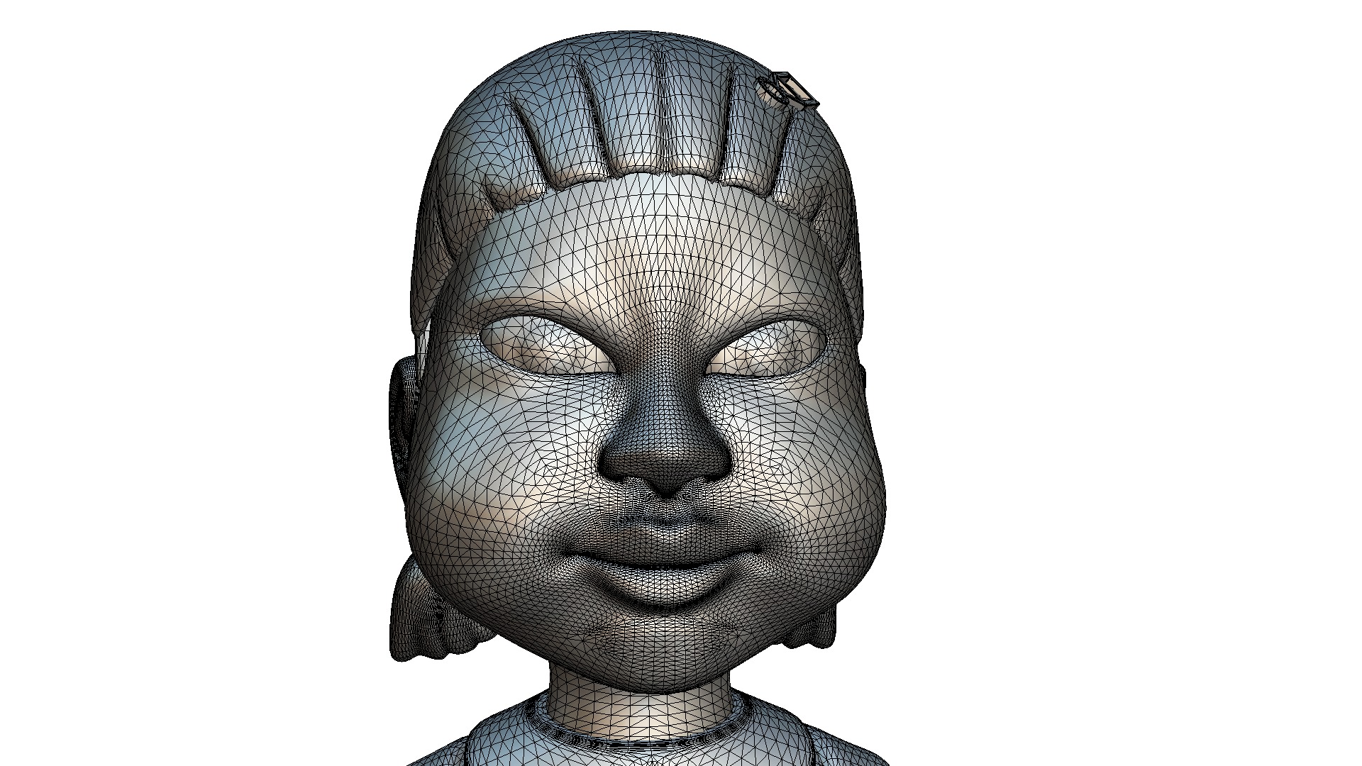 Squid Game Doll 3D - High Poly 3D model_12