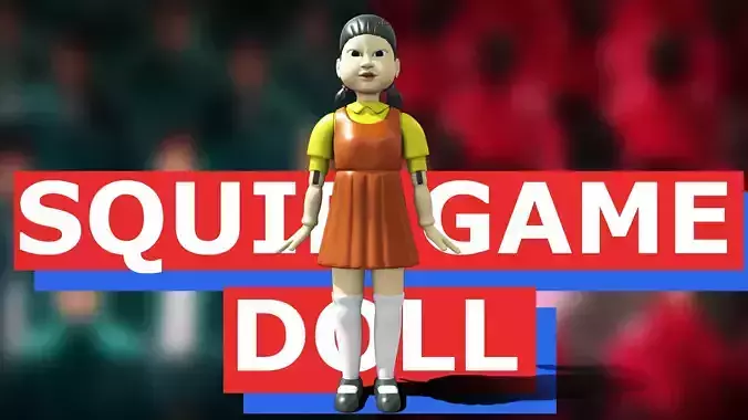 Squid Game Doll 3D - High Poly 3D model