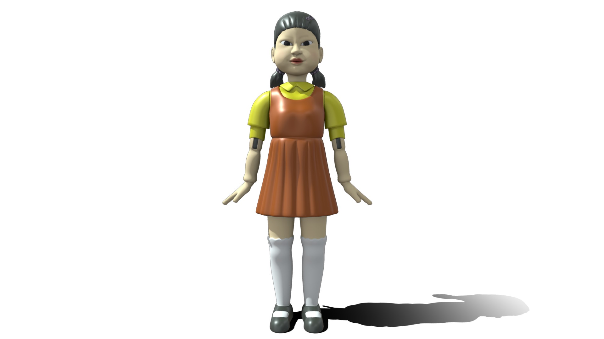 Squid Game Doll 3D - High Poly 3D model_14