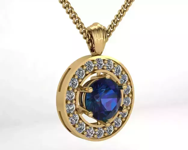 Luxury 3D Pendant Model with Stunning Design 3D print model