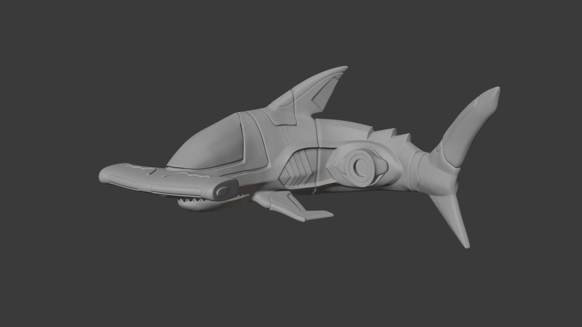 gao hammerhead shark 3D print model_5