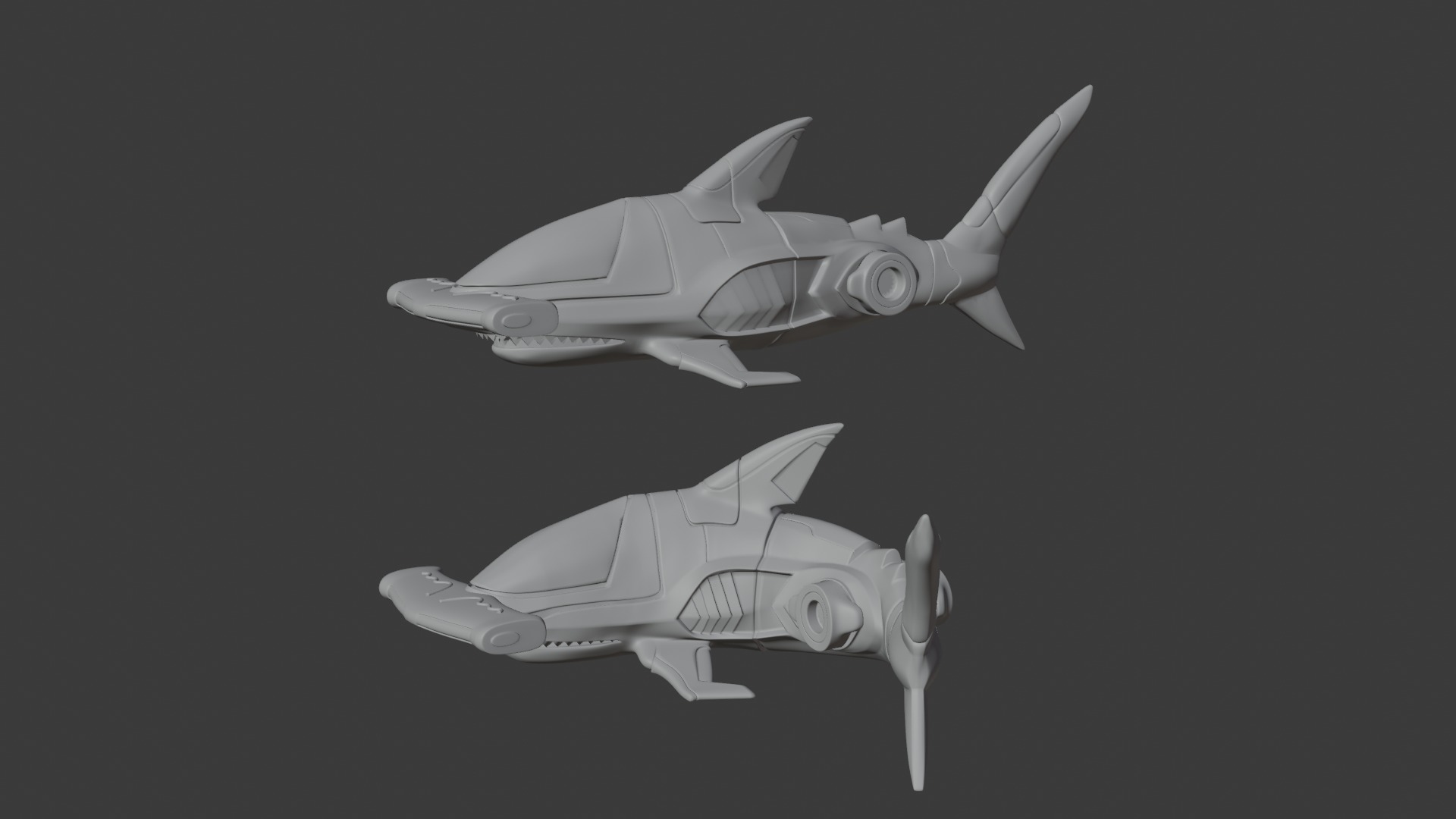 gao hammerhead shark 3D print model_6
