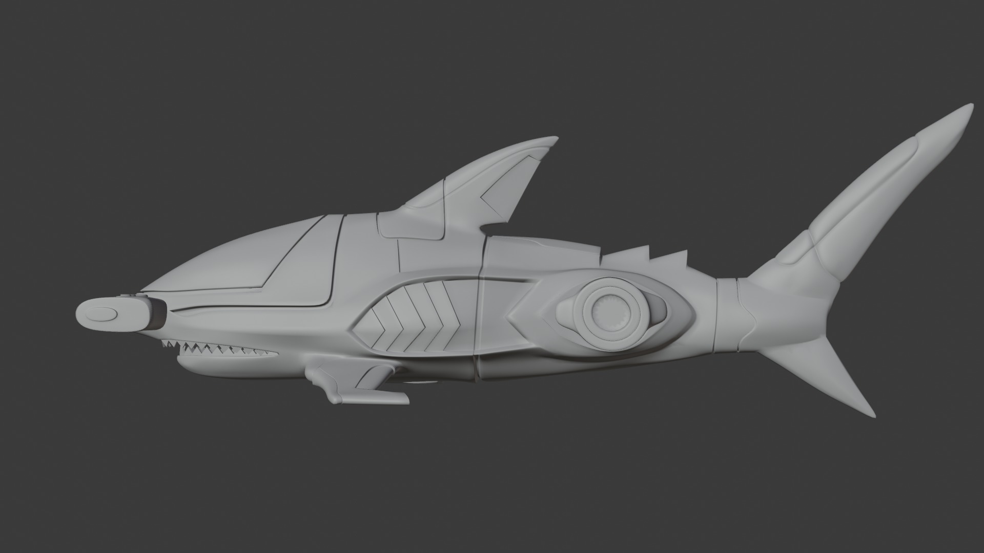 gao hammerhead shark 3D print model_3