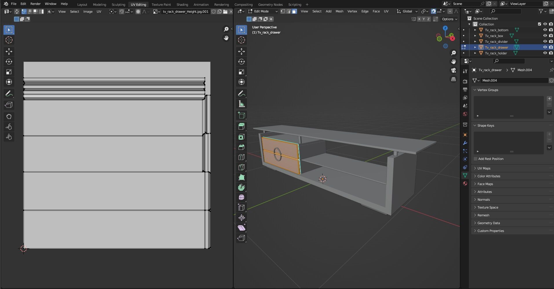 TV Rack CG1 3D model_11