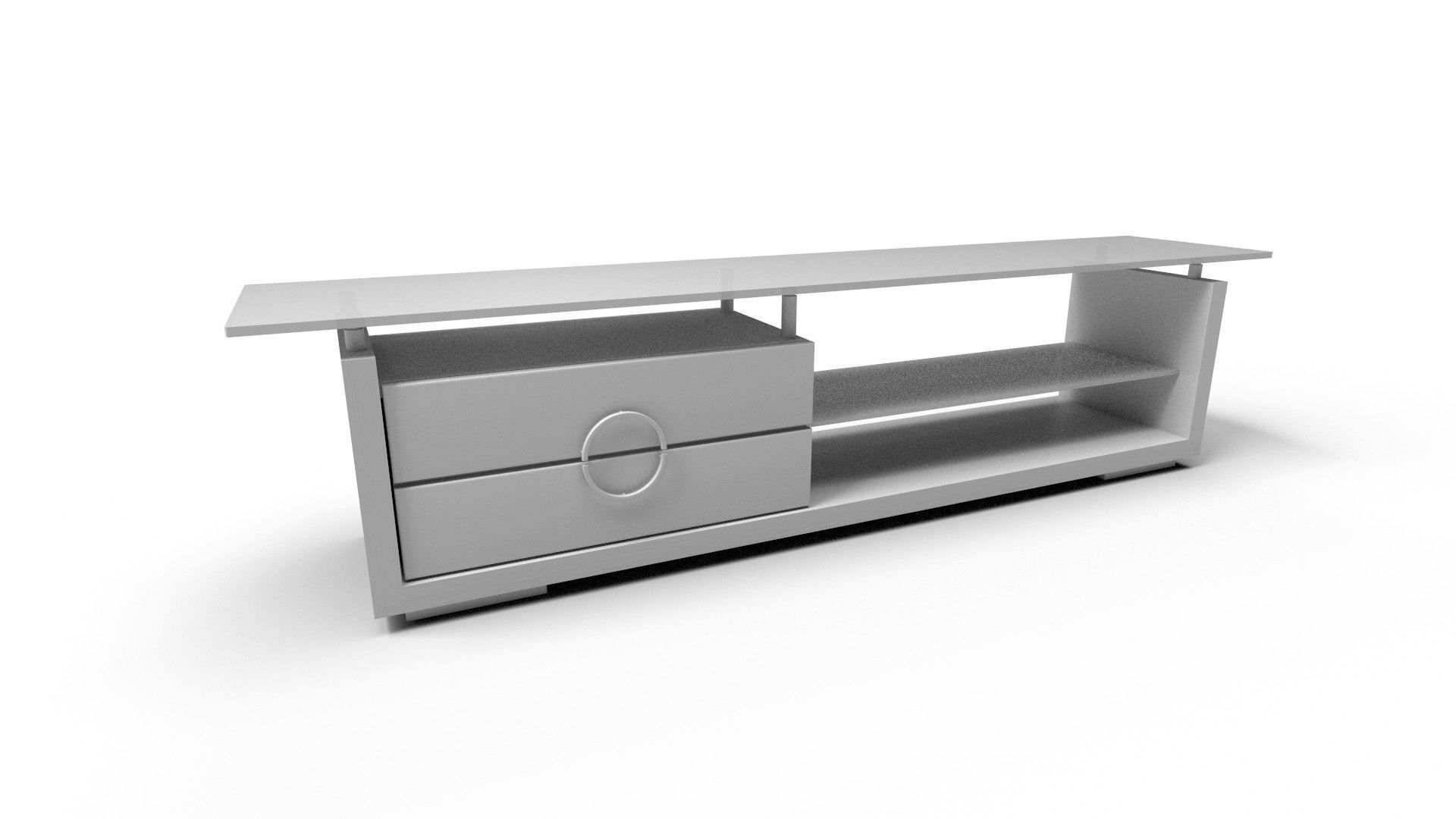 TV Rack CG1 3D model_3