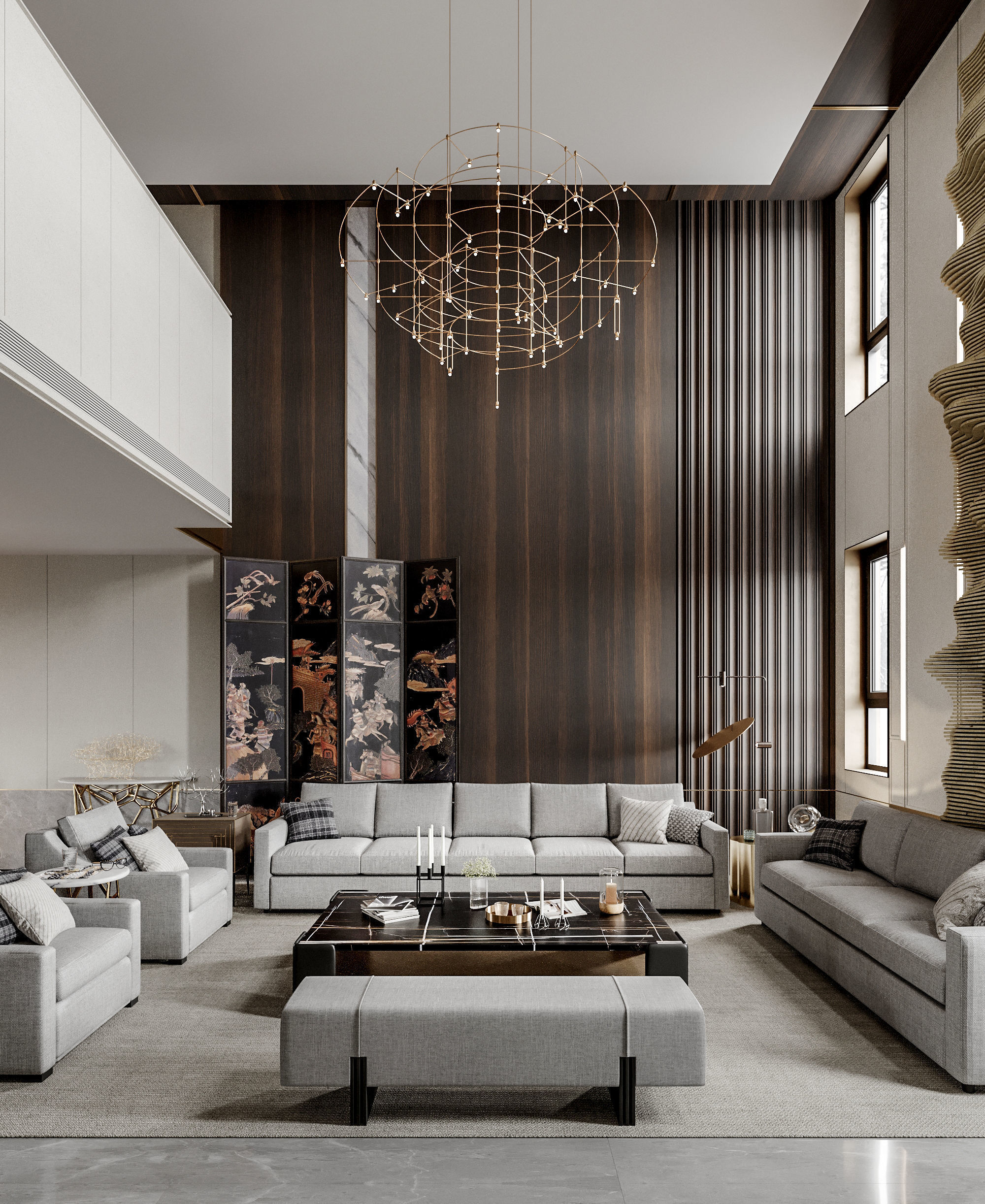 villa interior scenes 3D model_1