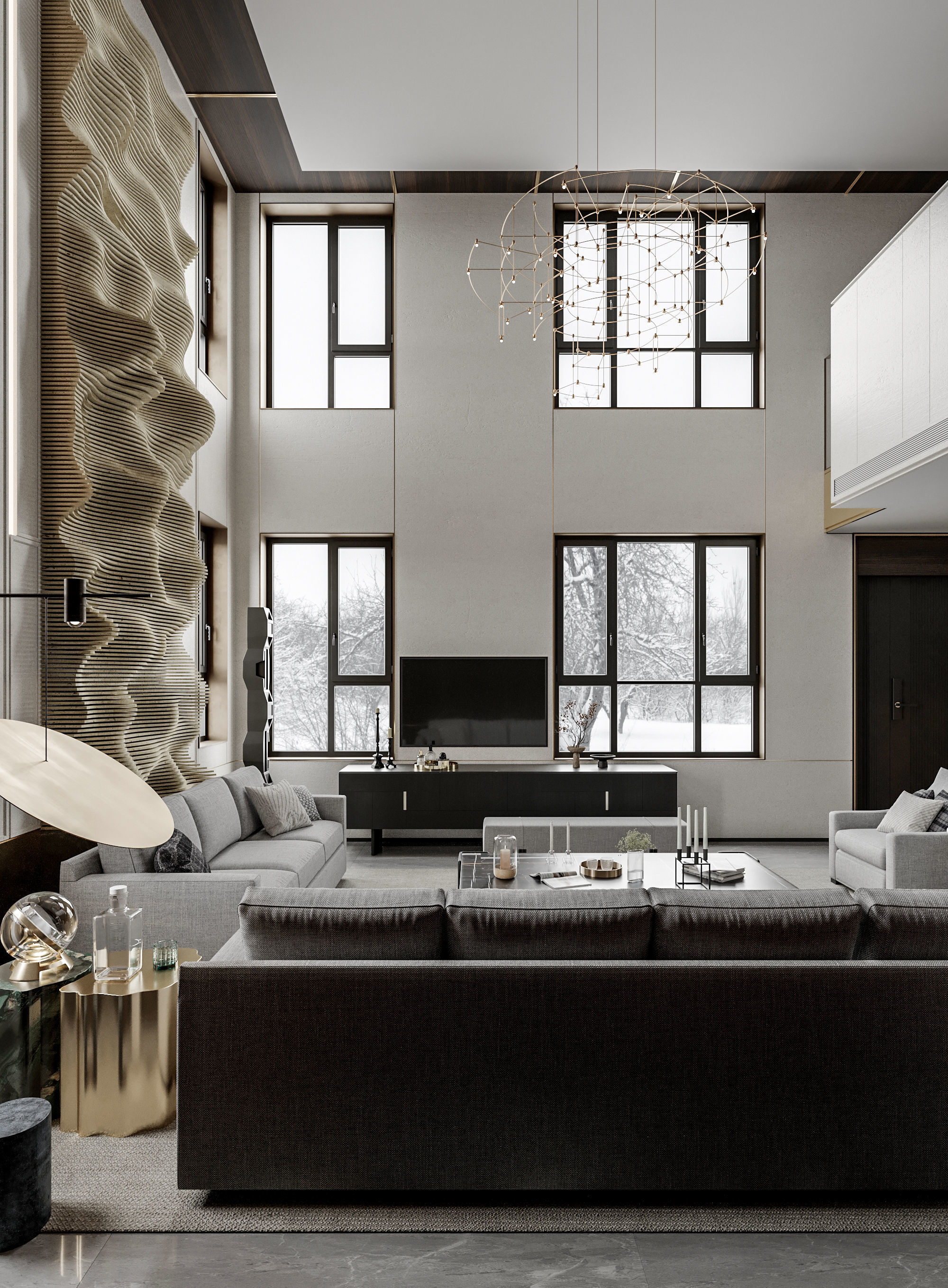 villa interior scenes 3D model_3