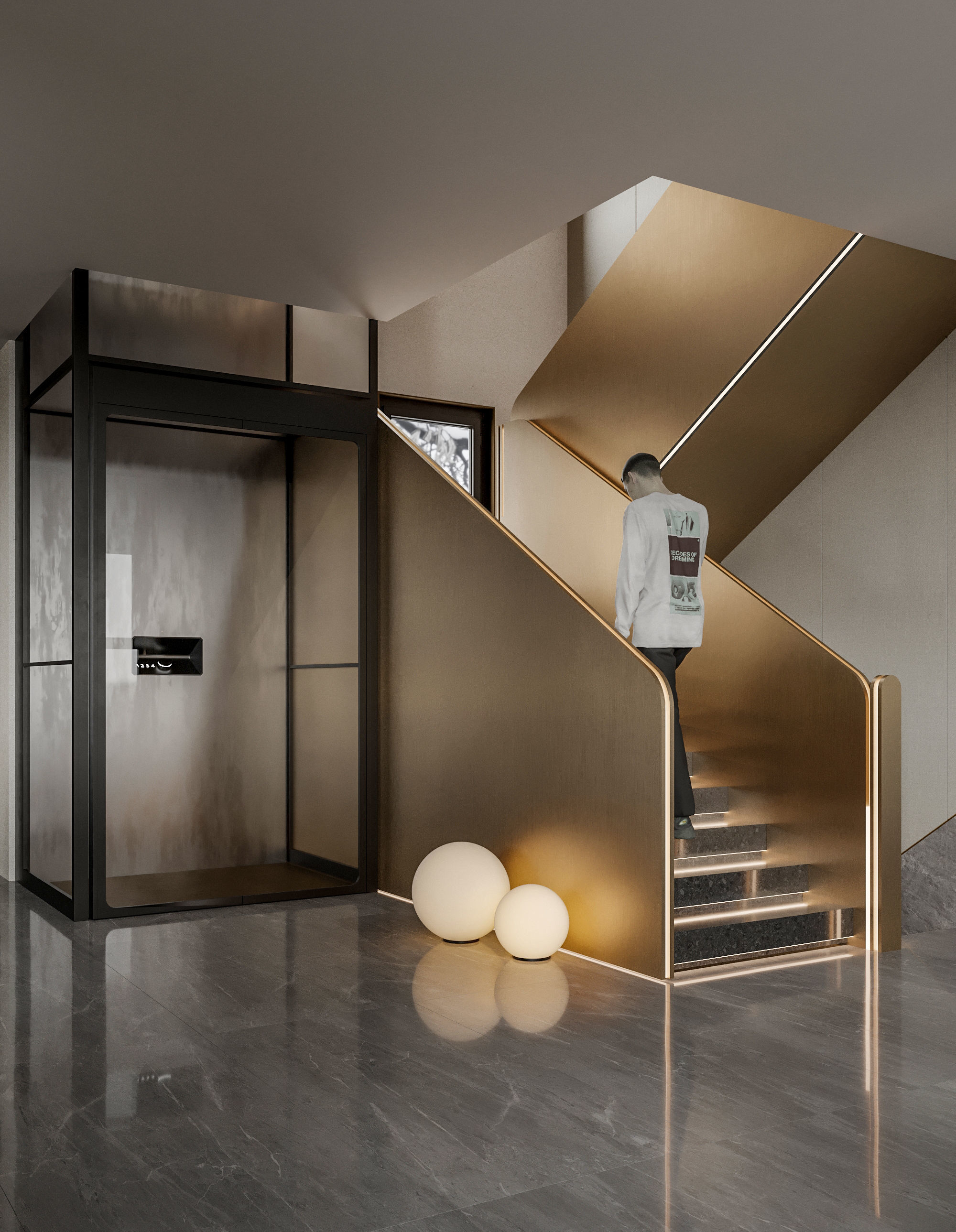 villa interior scenes 3D model_6