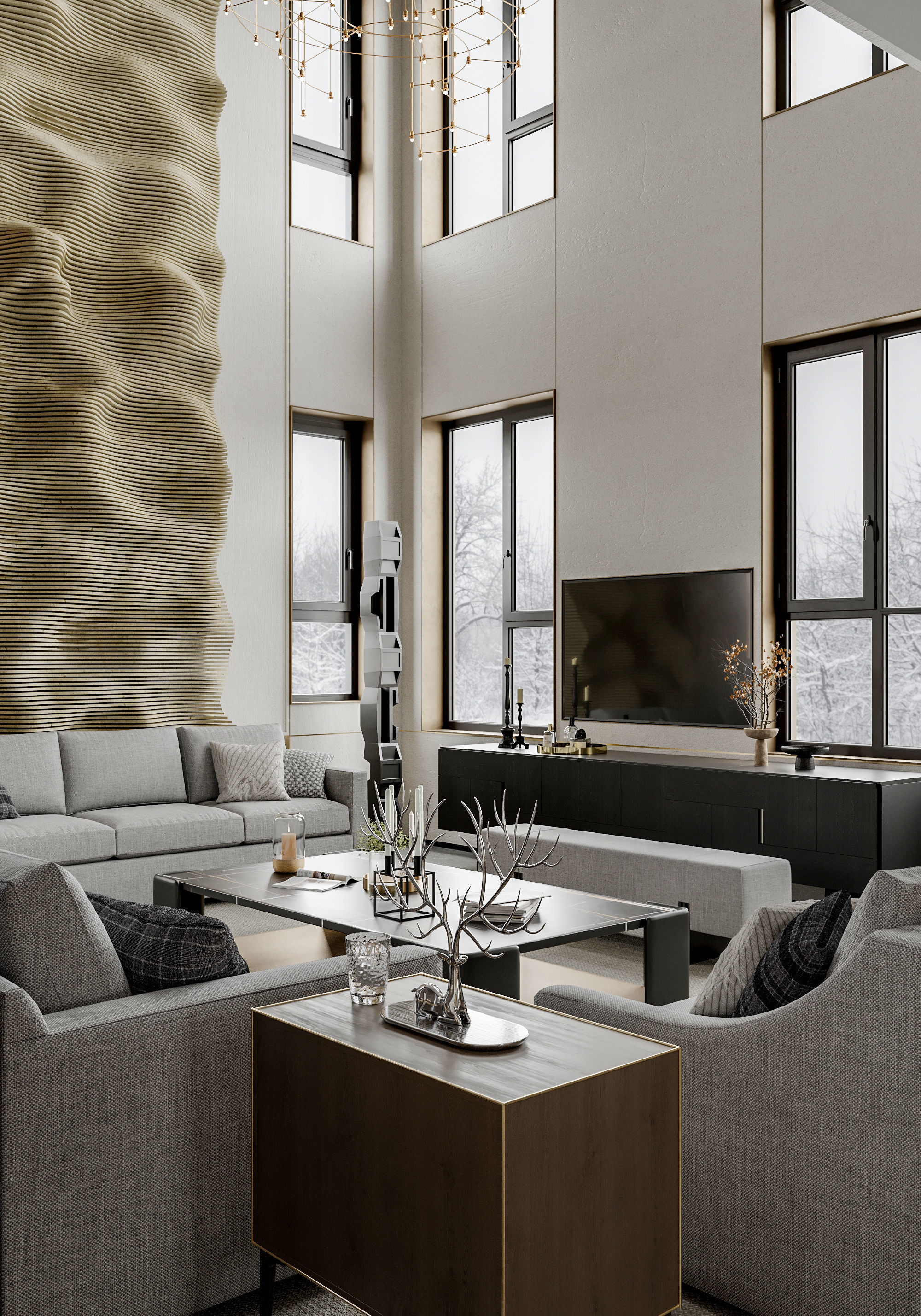 villa interior scenes 3D model_5