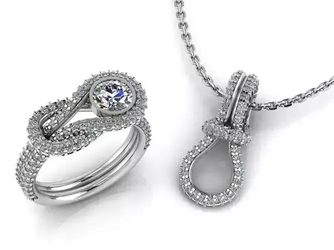 Jewelery Set Ring Earring  HK-045