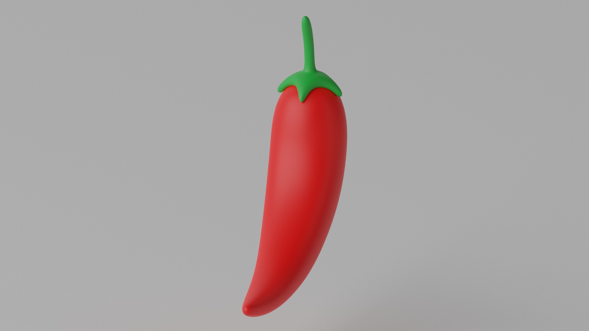 Cartoon Chili Pepper 3D model_3