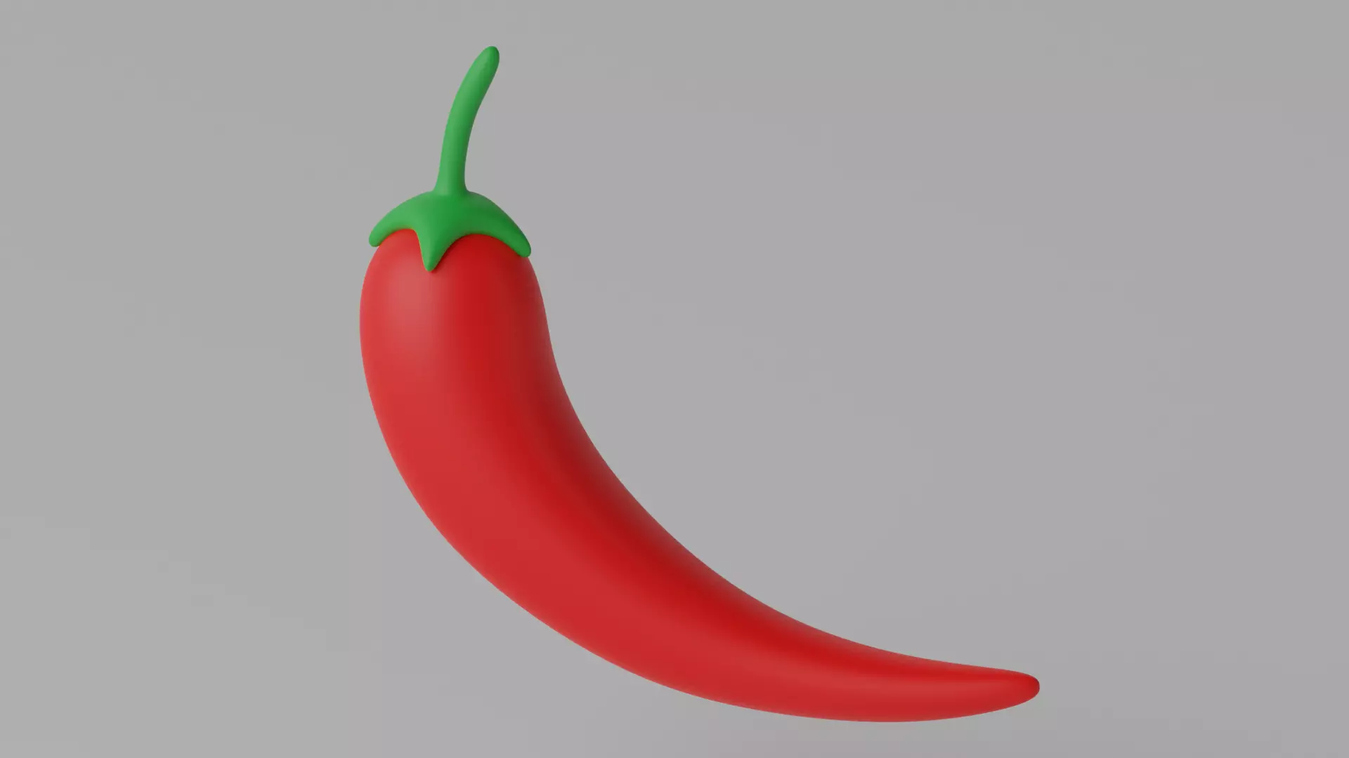Cartoon Chili Pepper 3D model_0