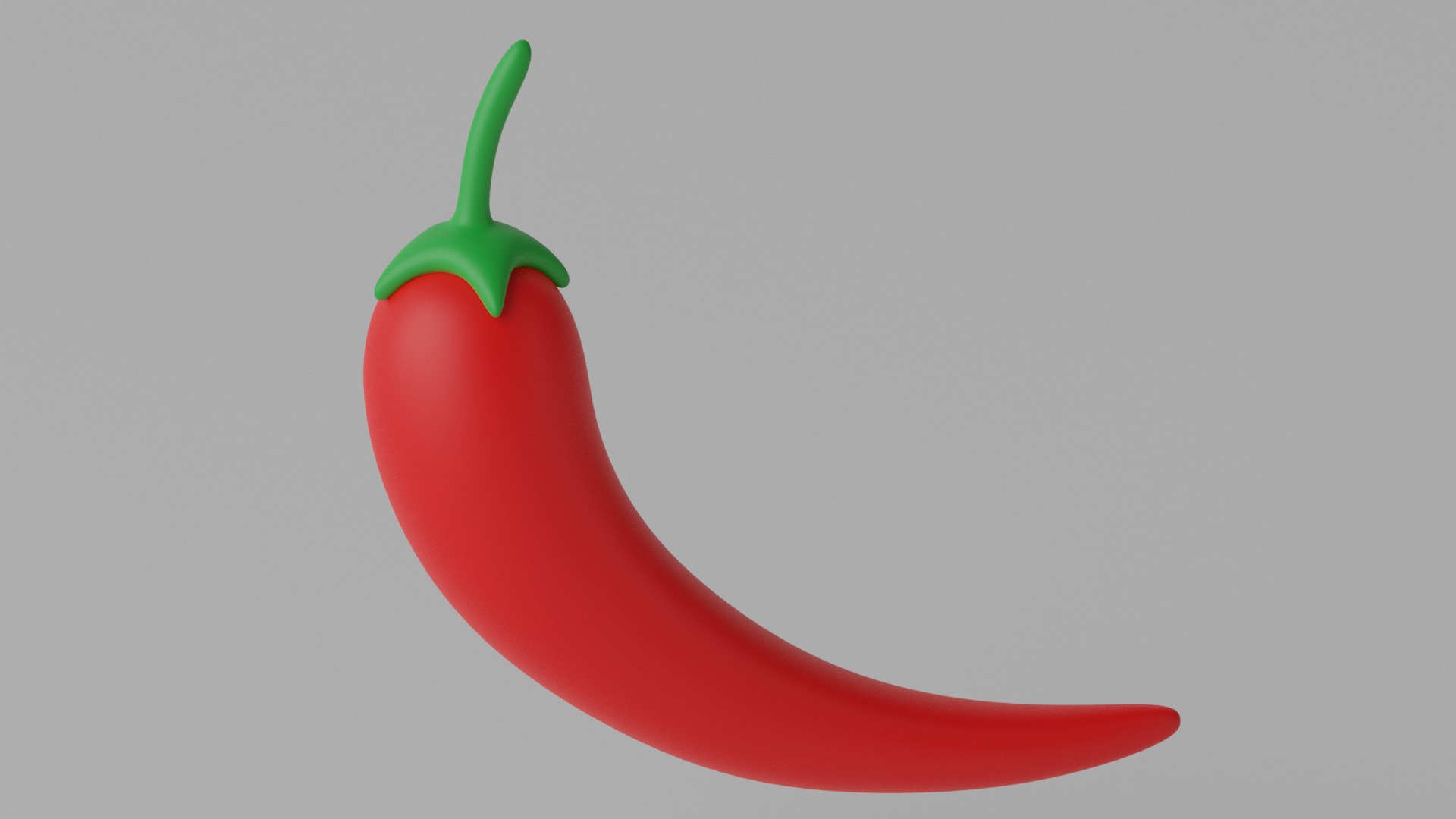 Cartoon Chili Pepper 3D model_1