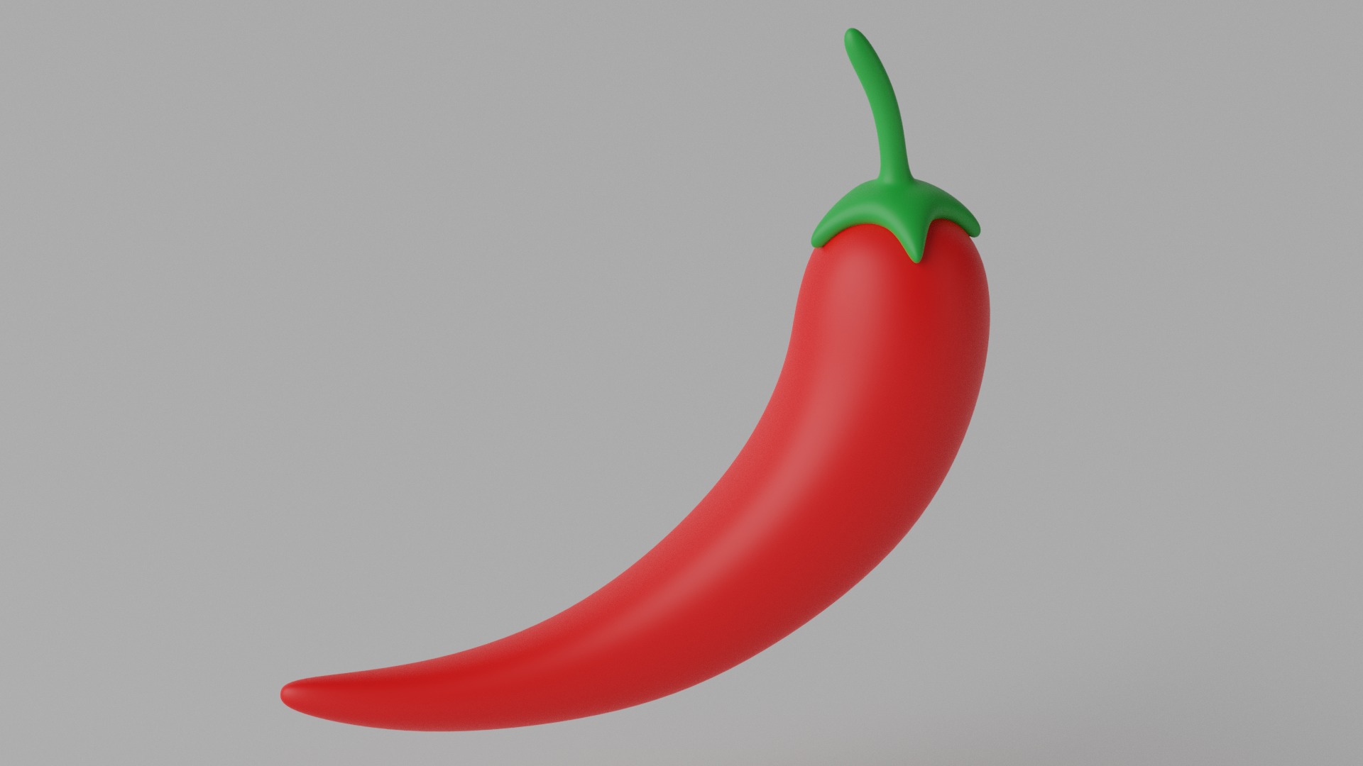 Cartoon Chili Pepper 3D model_4