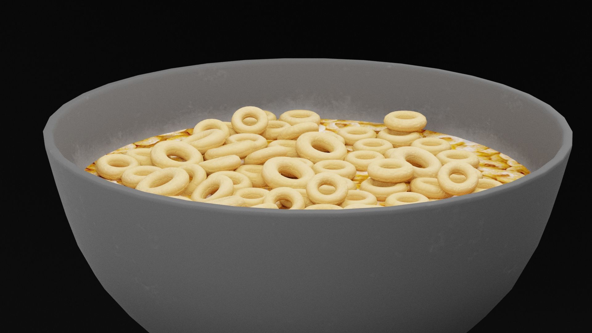 Cereal Bowl Low-poly 3D model_3