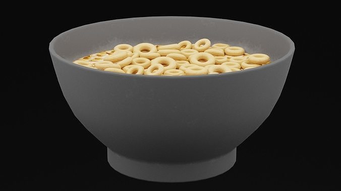 Cereal Bowl Low-poly 3D model