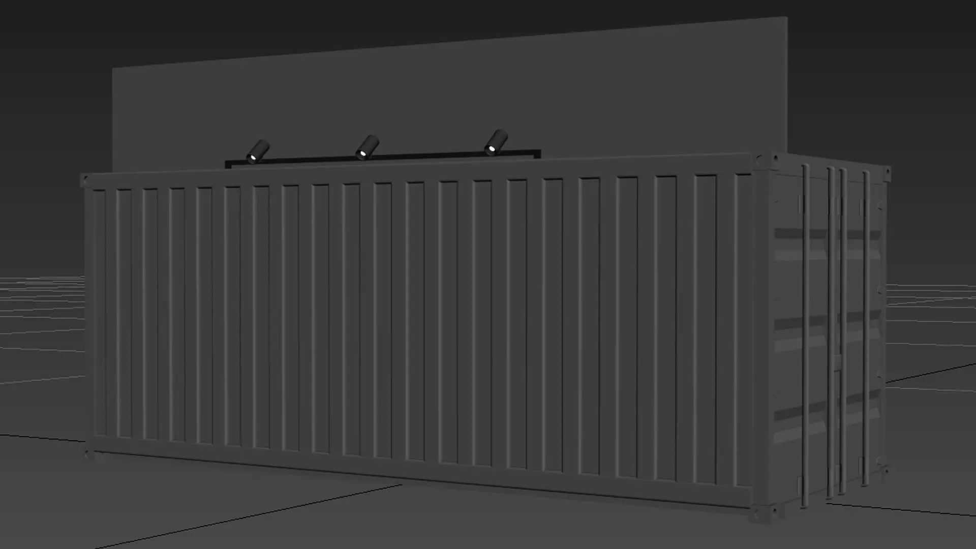 20x8 feet container  3D model_0