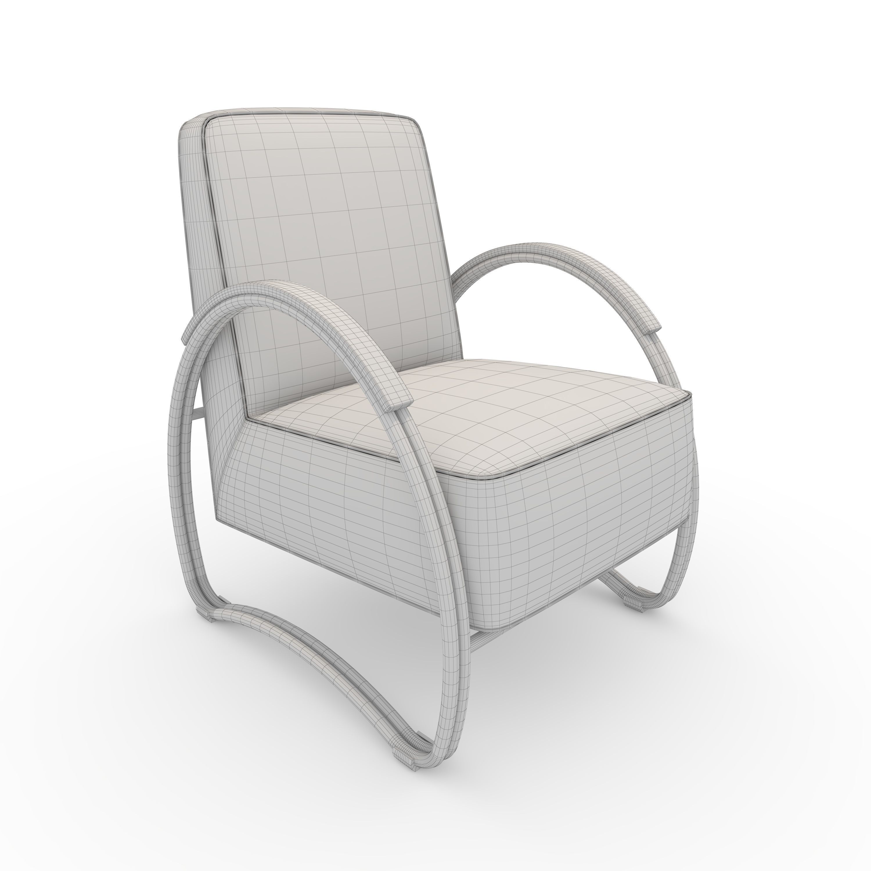 Armchair 51 3D model_1