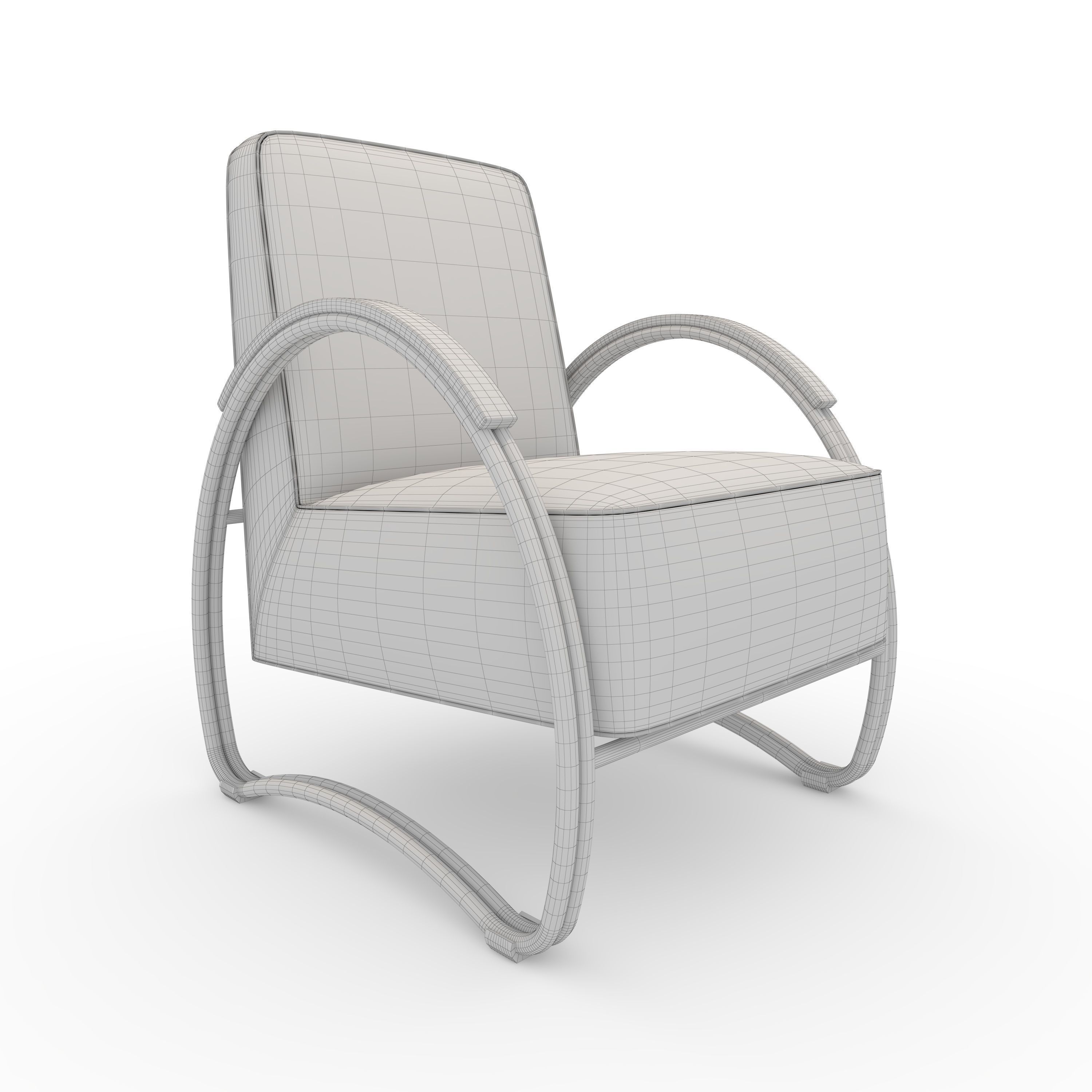 Armchair 51 3D model_9