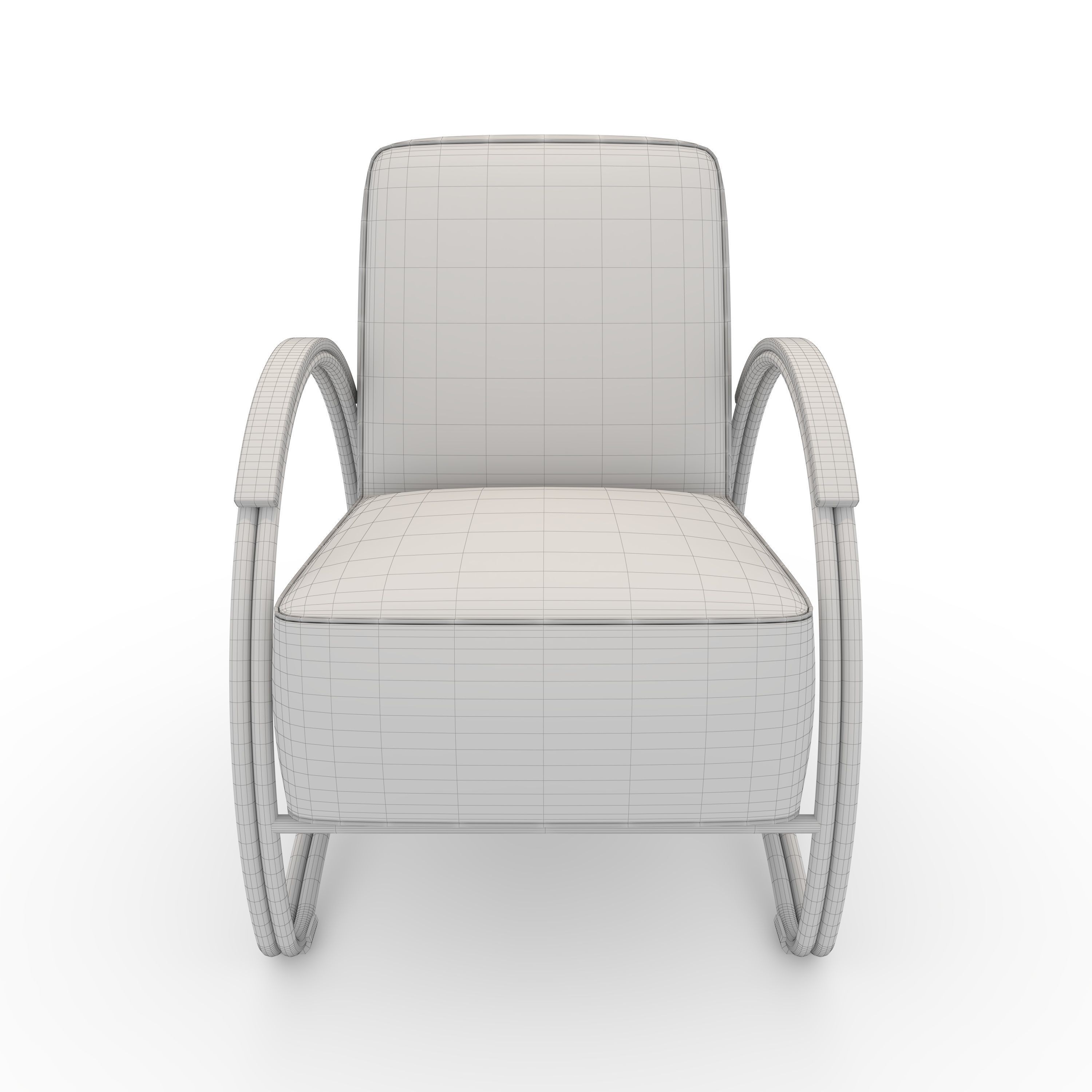 Armchair 51 3D model_3