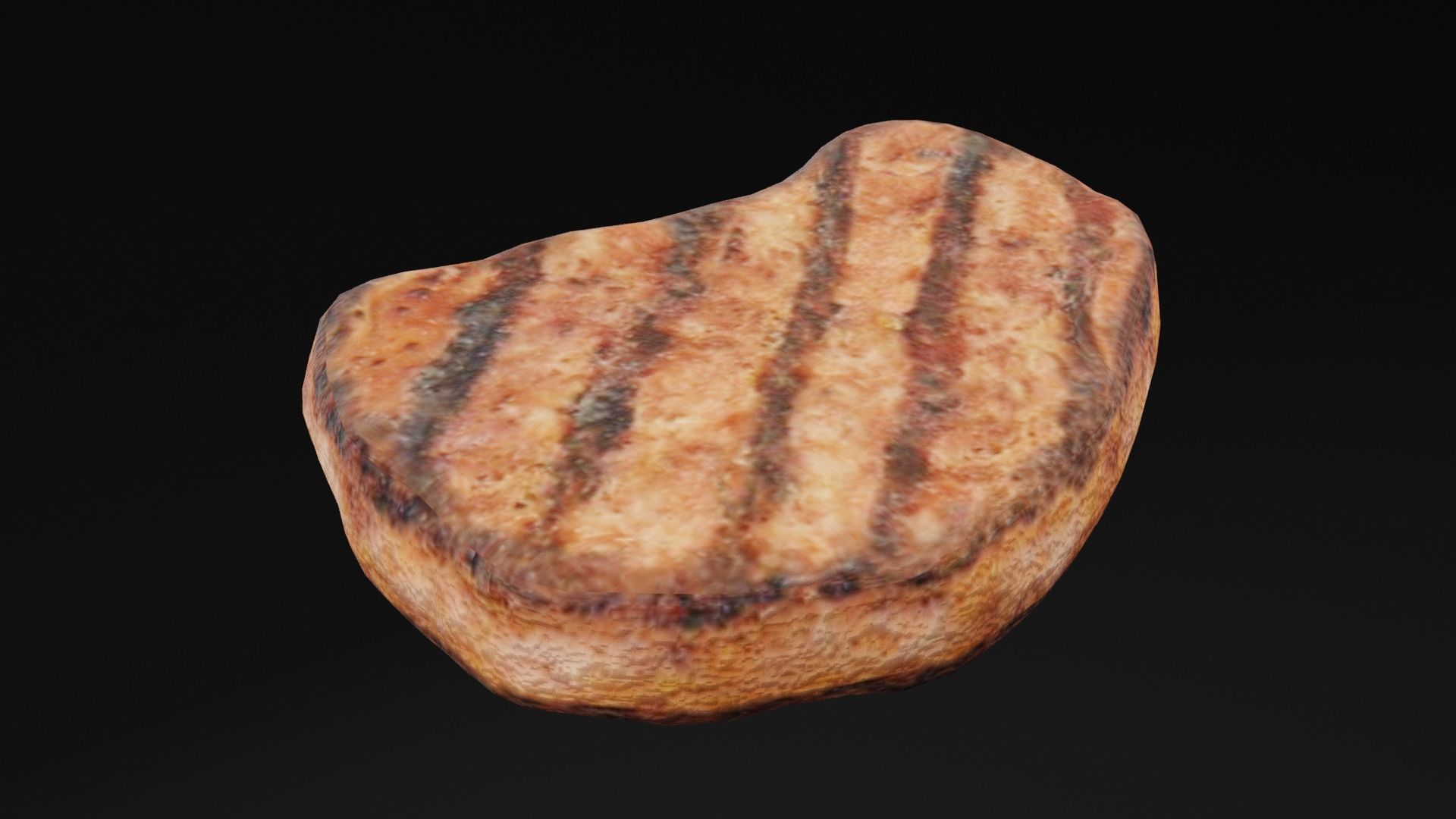 Beef Steak  Low-poly 3D model_1