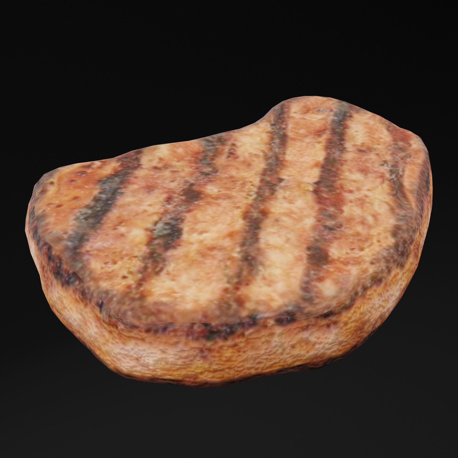 Beef Steak  Low-poly 3D model_6