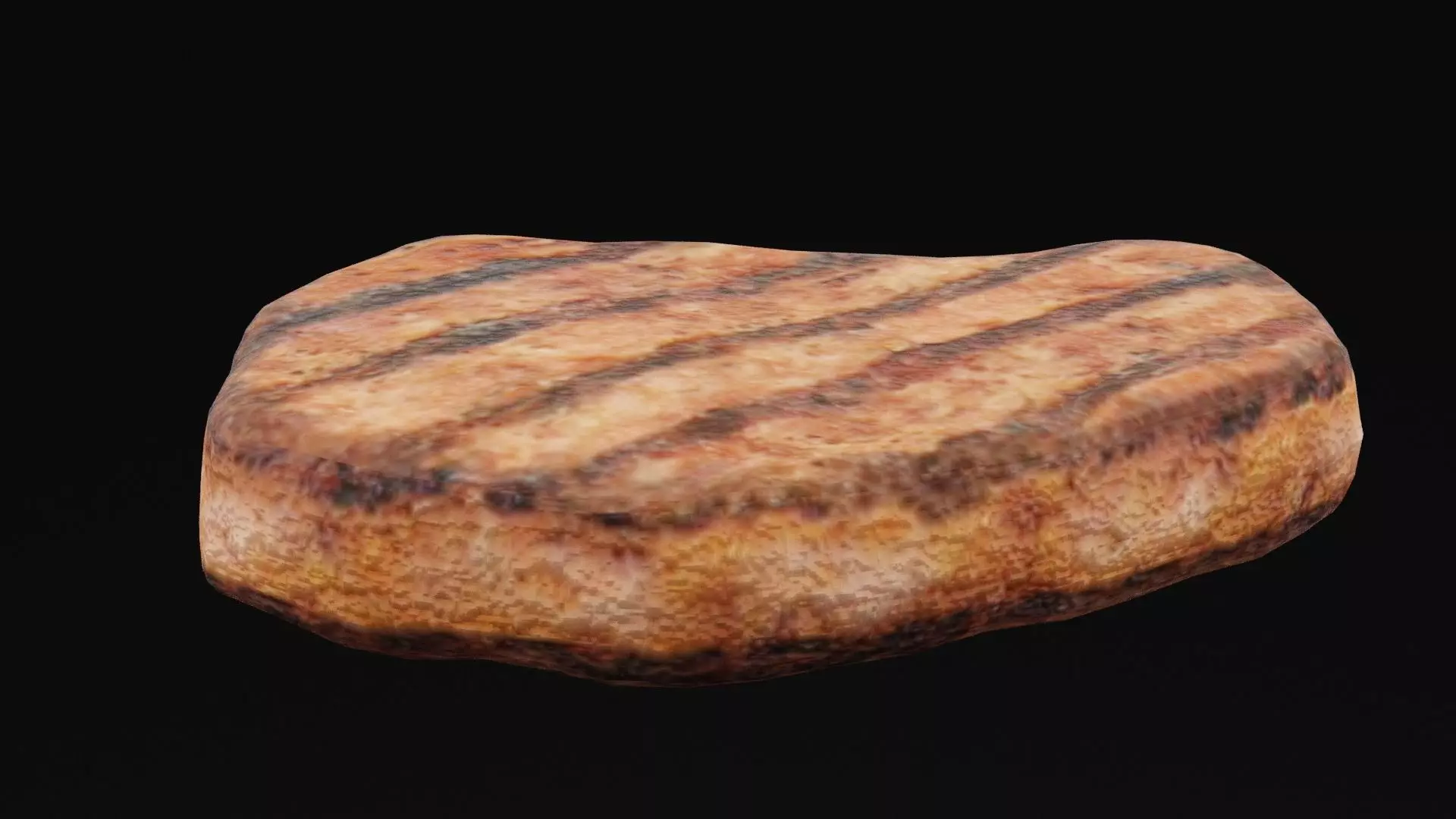 Beef Steak  Low-poly 3D model_0