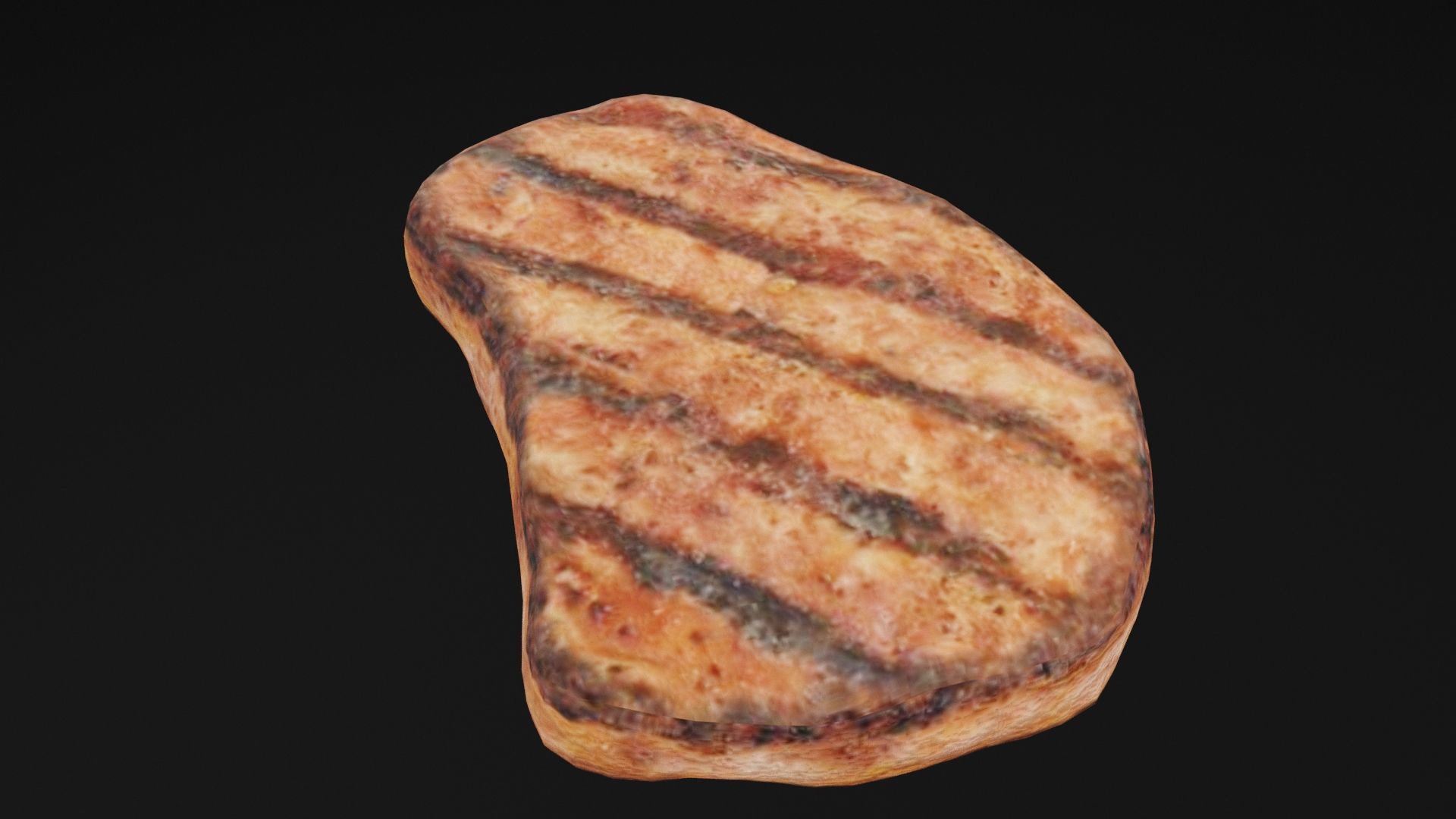 Beef Steak  Low-poly 3D model_5