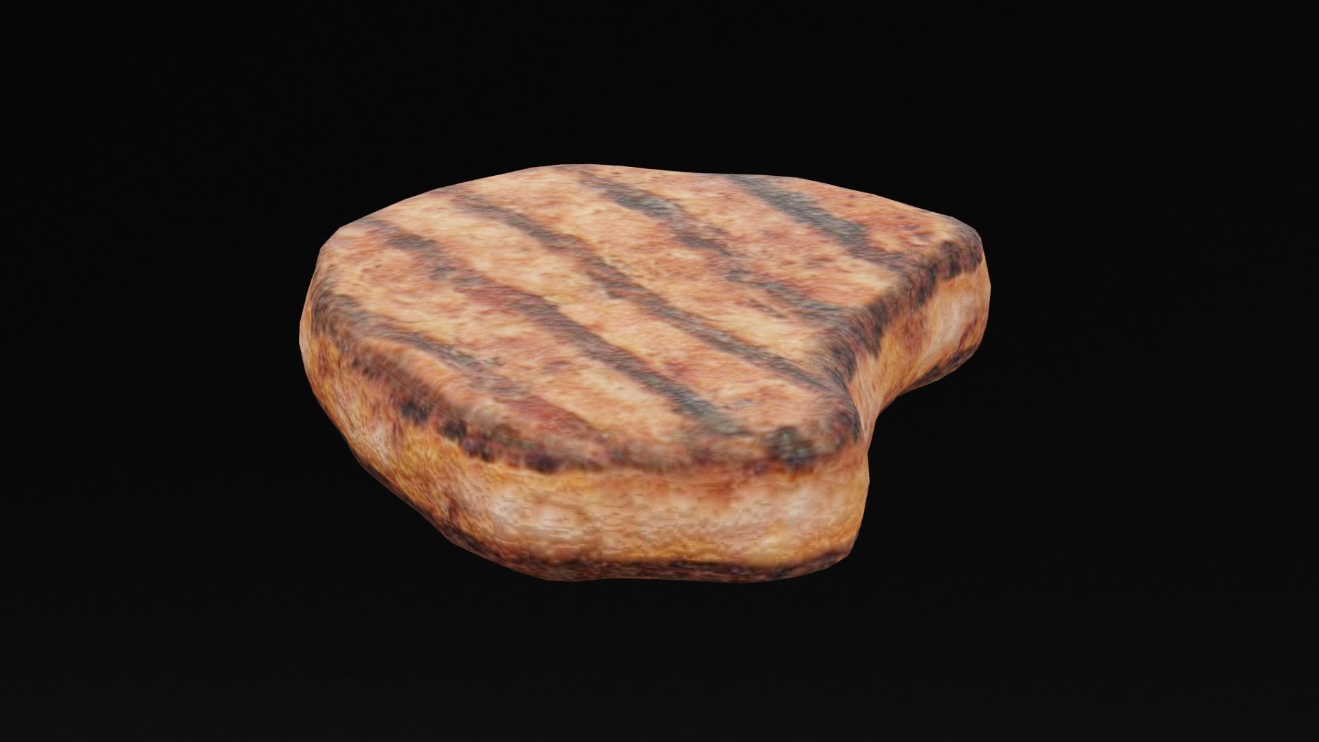 Beef Steak  Low-poly 3D model_4