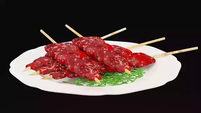 Raw Meat Barbeque Plate