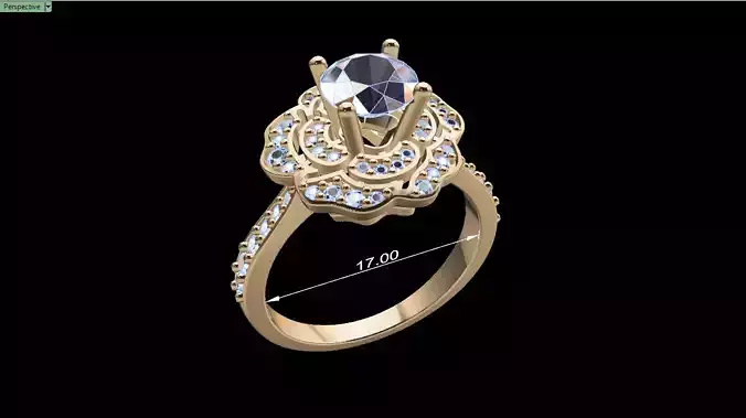 Women Ring 172 - ROSE RING