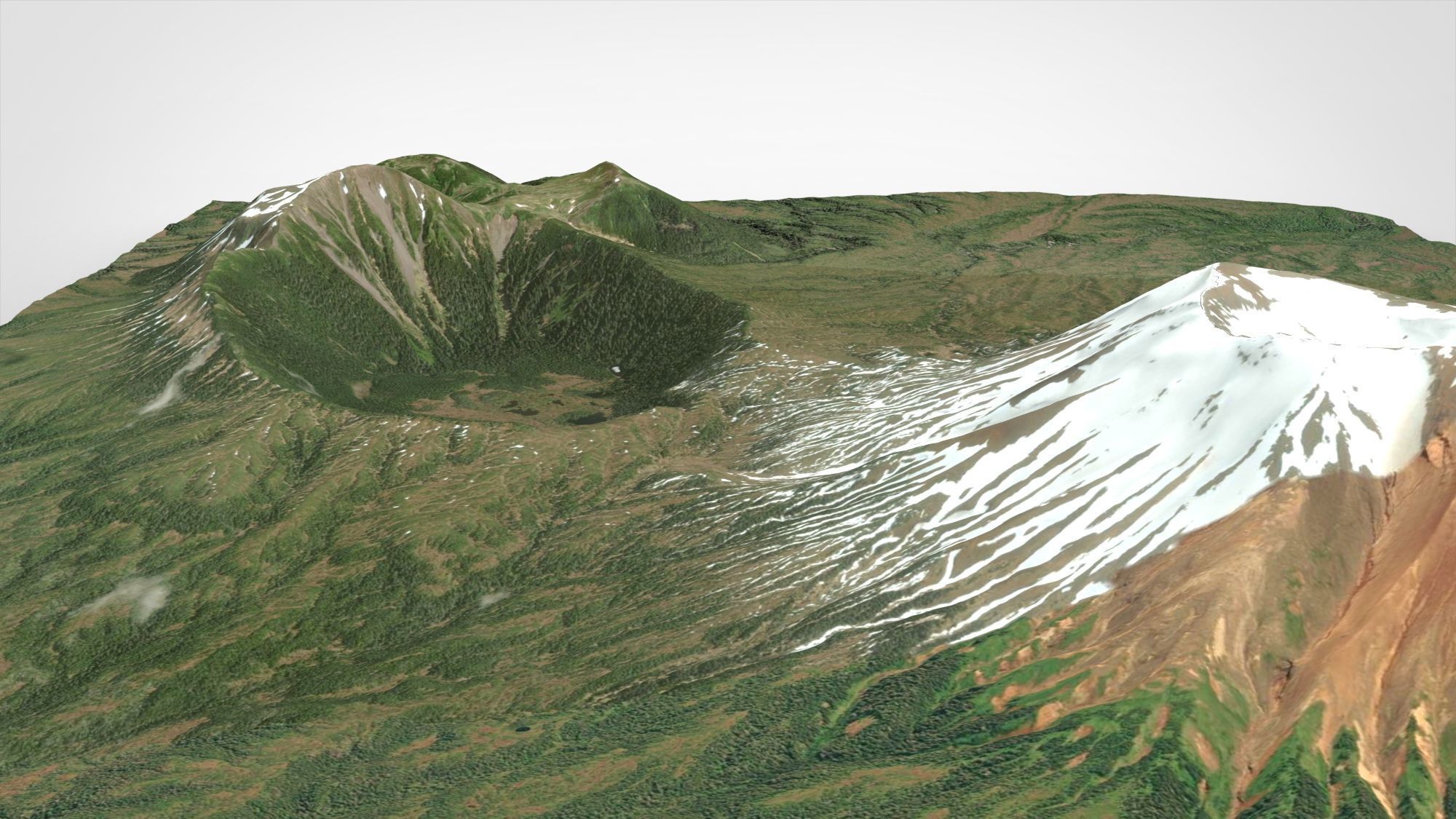 Mount Edgecumbe Kruzof Island Alaska 3D model_2