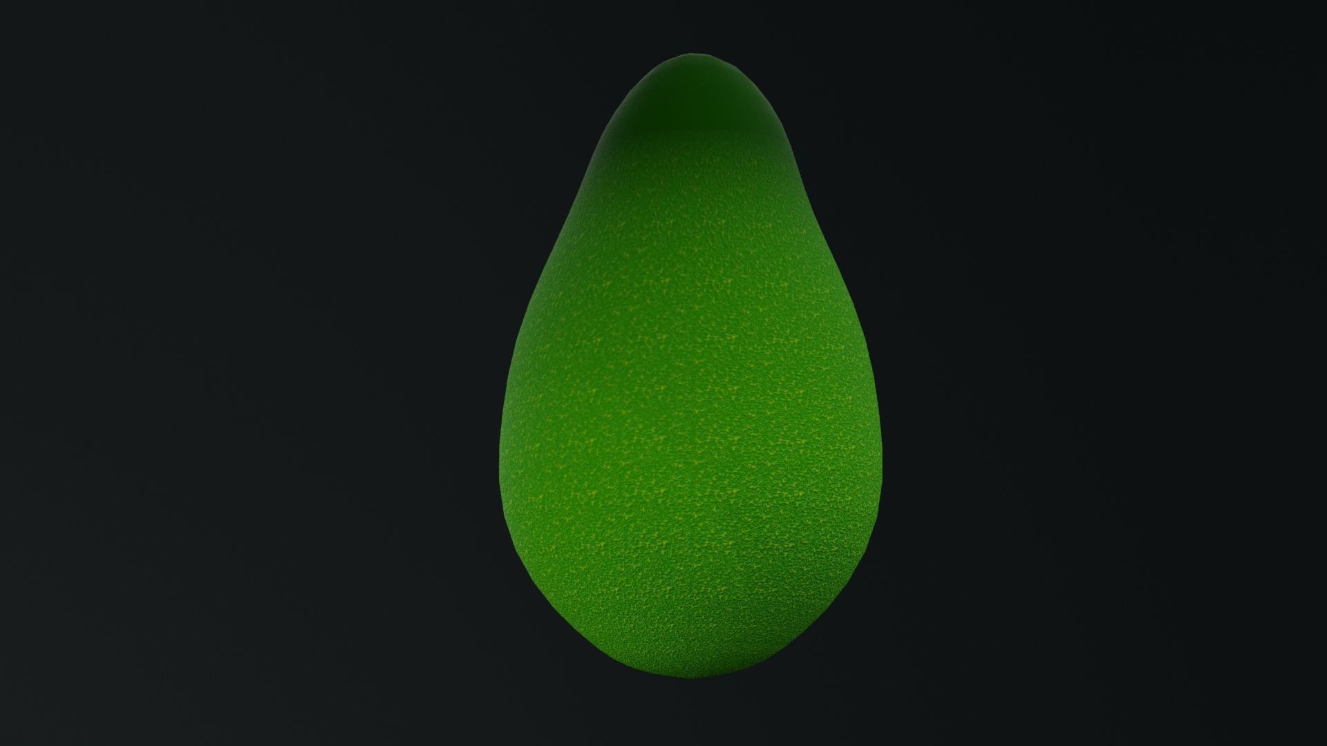 Avocado Fruit Low-poly 3D model_4