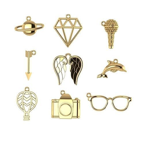 BRACELET CHARMS 3D print model