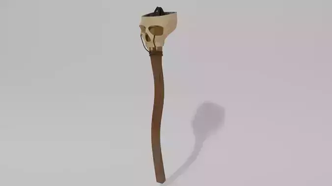 skull torch