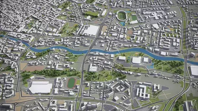 Bydgoszcz - City 3D Model