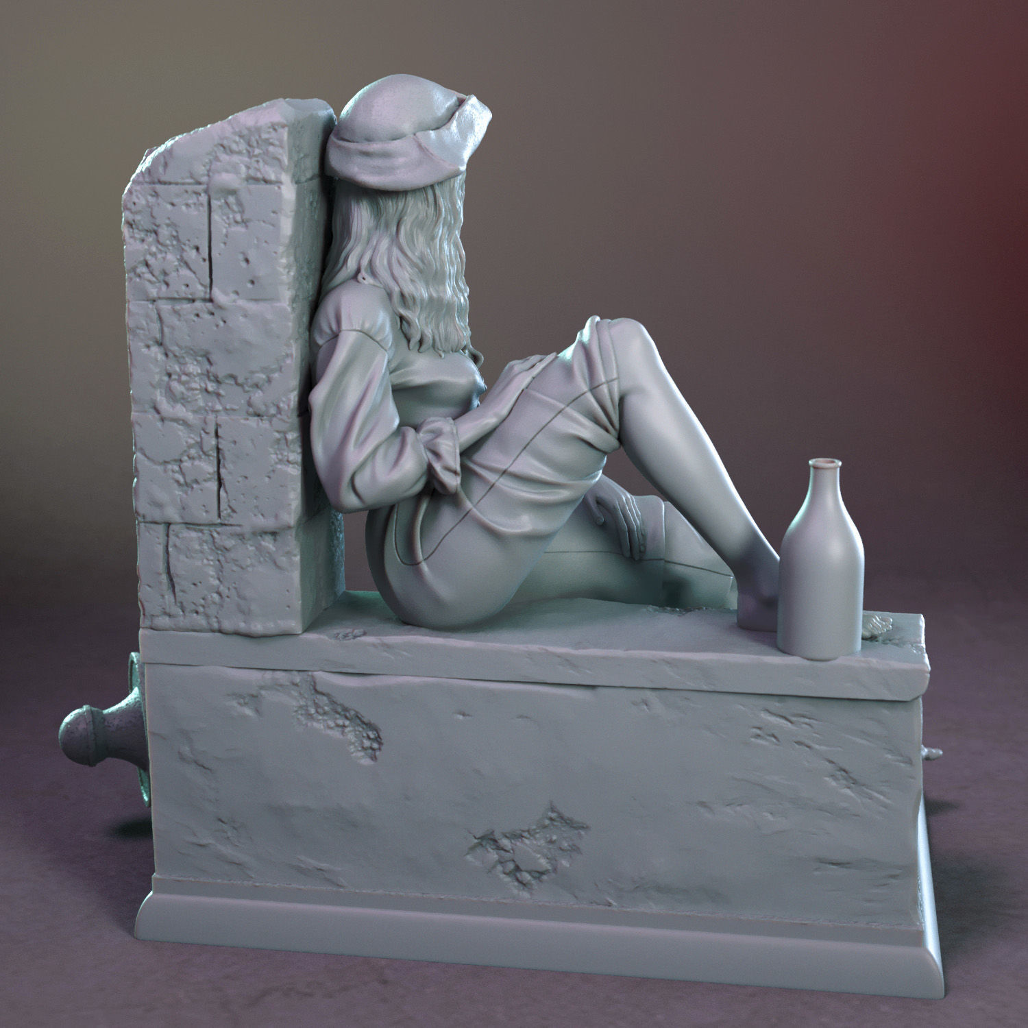 Elizabeth Swann from Pirates of the Caribbean 3D print model_8