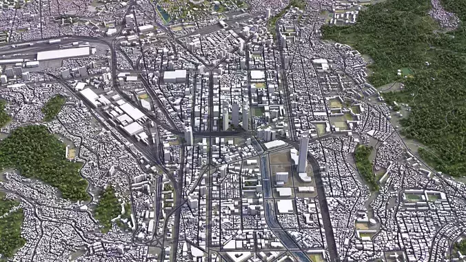 Busan - City 3D Model