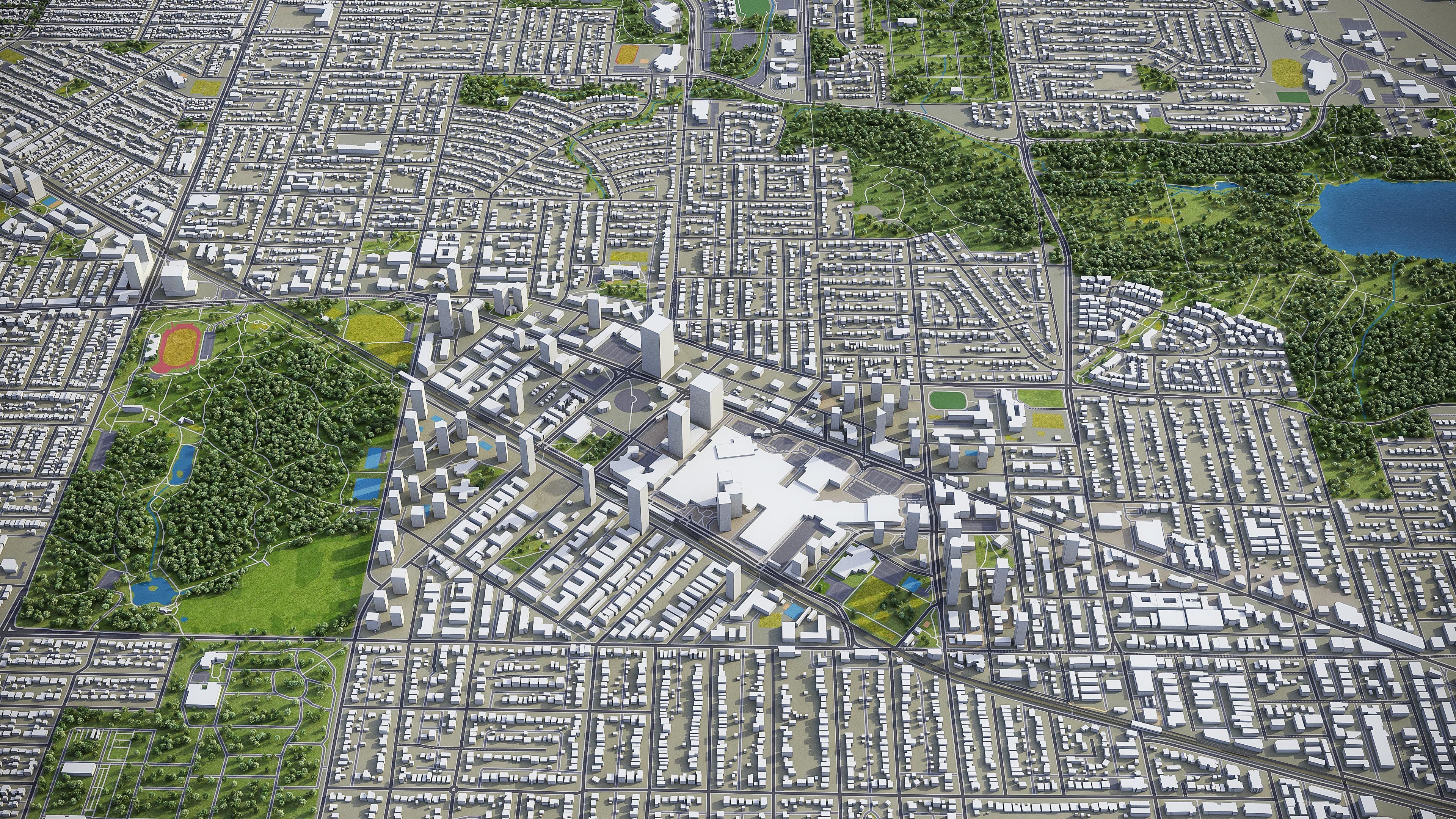 Burnaby - City 3D Model Low-poly 3D model_4