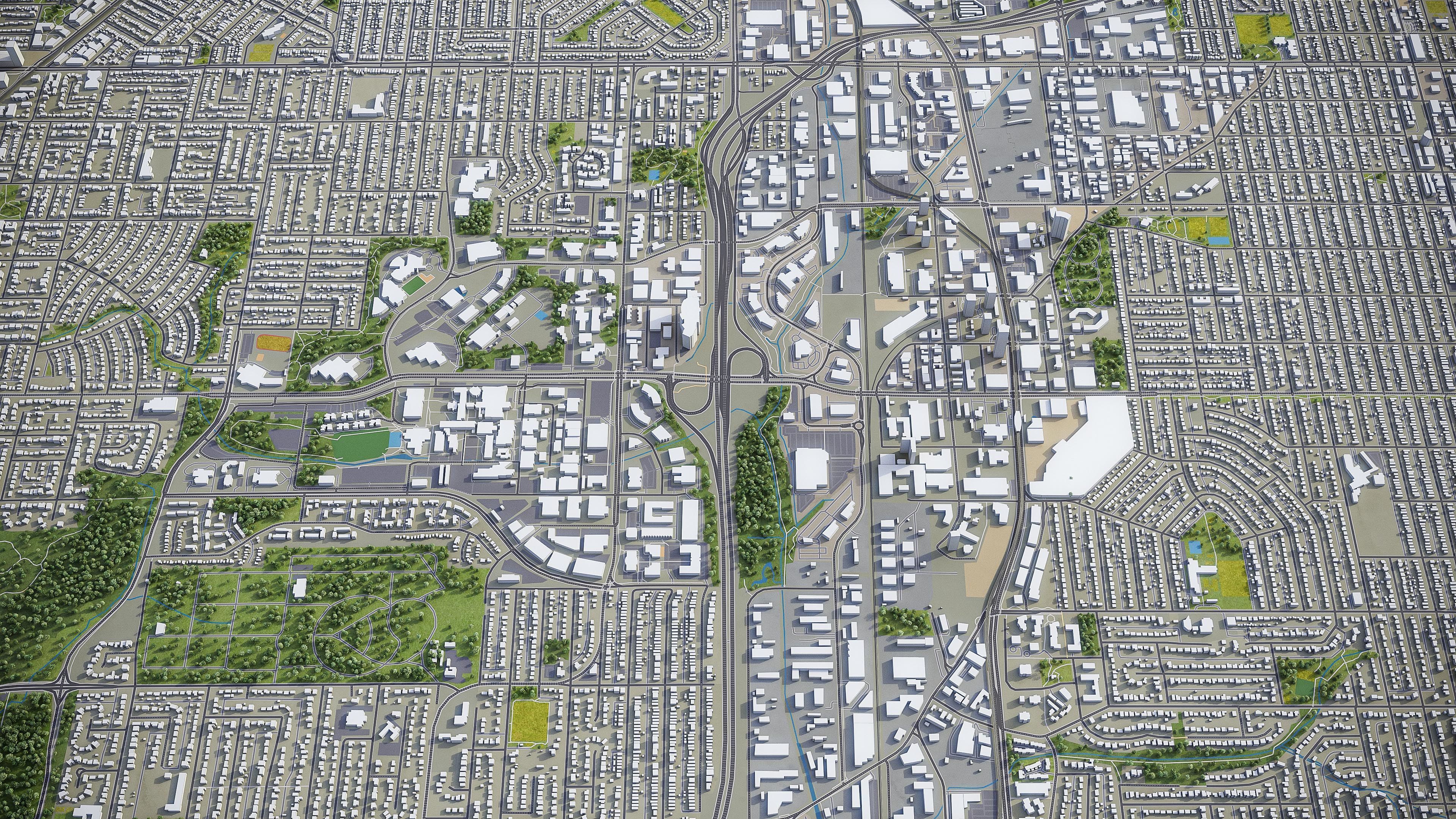 Burnaby - City 3D Model Low-poly 3D model_6